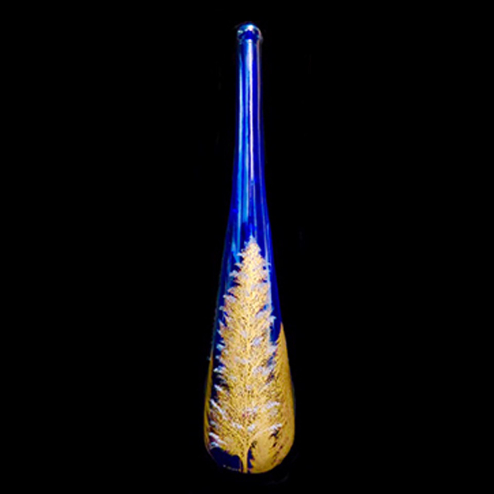 Tree Series - Lush - Glass Etching on Vase by Hisashi Otsuka