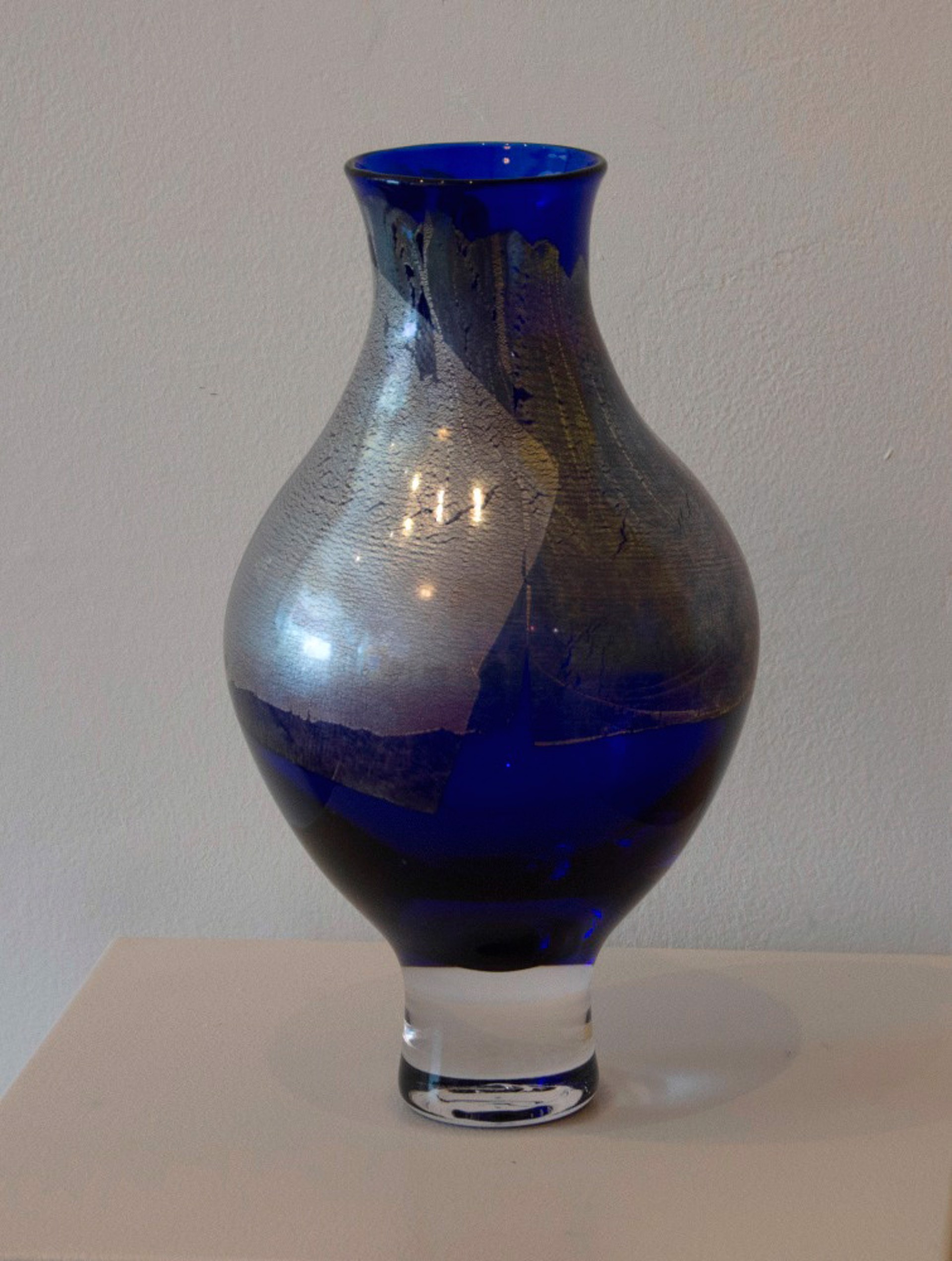 Cobalt with Silver Leaf by Tyler Kimball