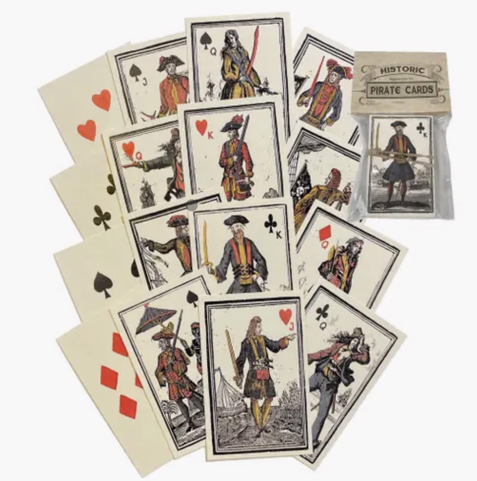 Pirate Themed Playing Cards - Antique Reproduction by Anticus Design Team