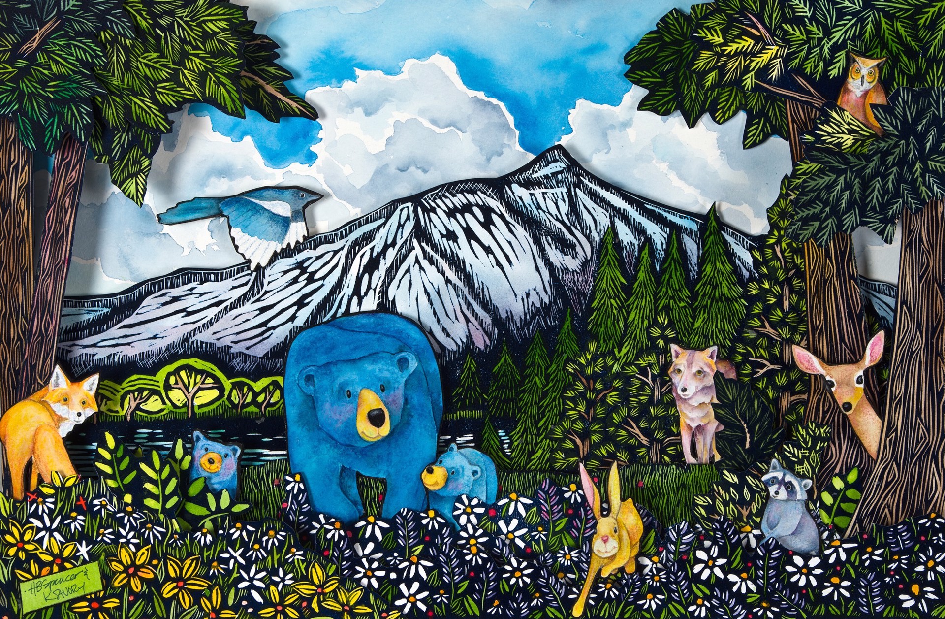 Into the Wild (Collaboration Hannah B. Spencer and Karen Savory) by Karen Savory