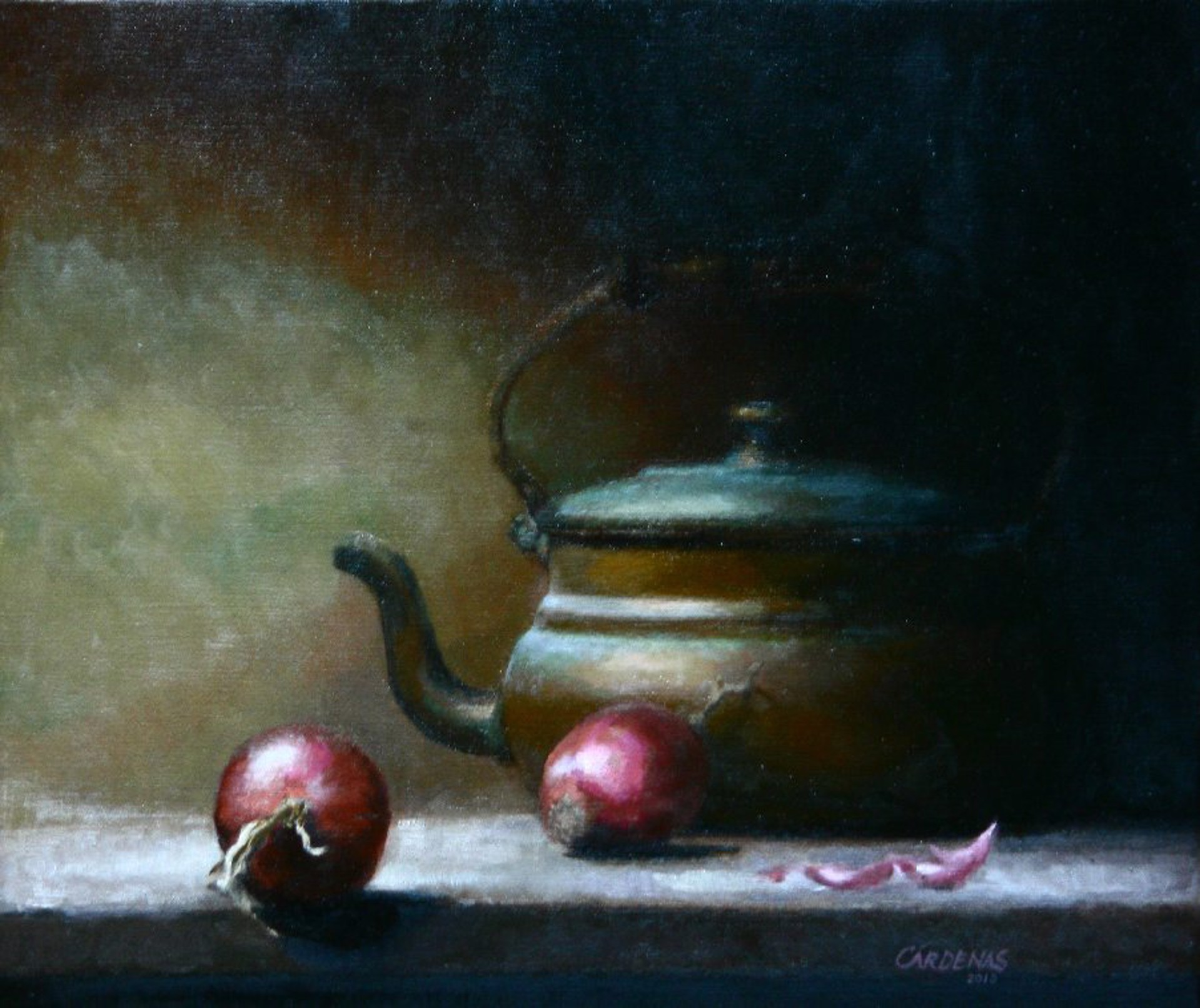 Onions and Kettle by Kathryn Cárdenas