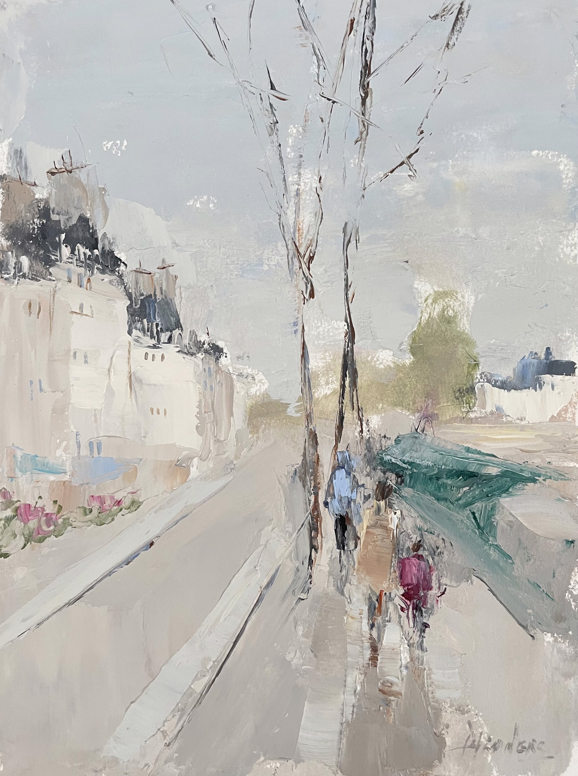 Stroll in Paris {SOLD} by Barbara Flowers