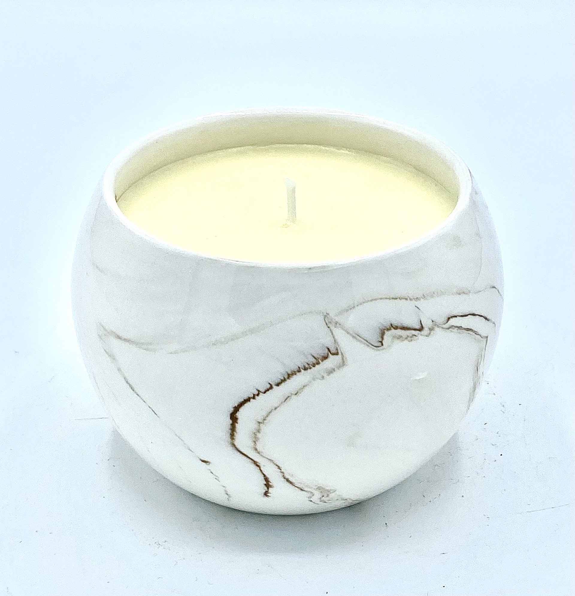 Eucalyptus Mint Marble Candle by Ayara's Accents