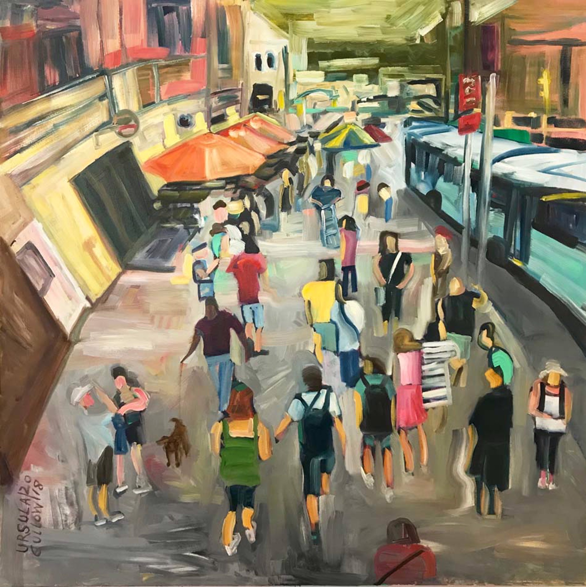 Descending The High Line by Ursula Gullow