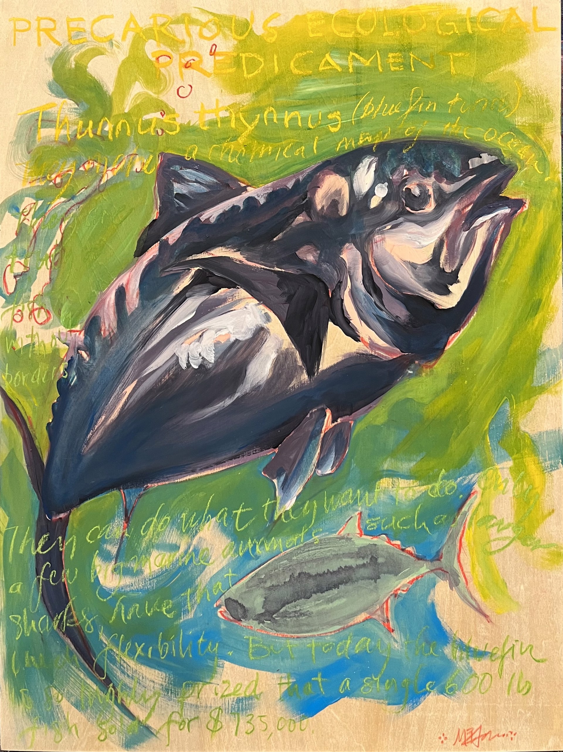 Tuna in Green Water by Mark Adams
