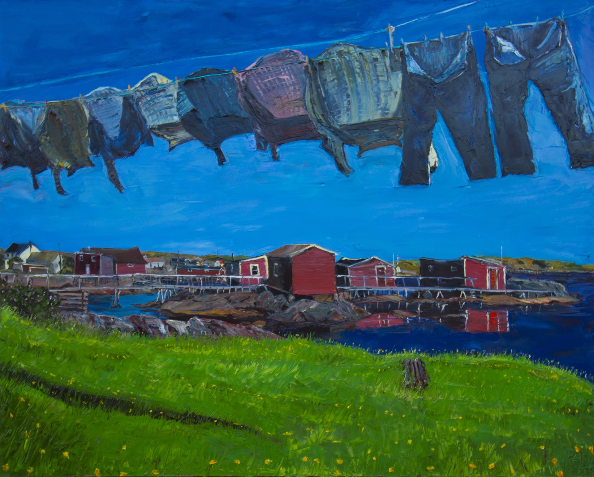 Tilting Clothes Day by Peter Lewis