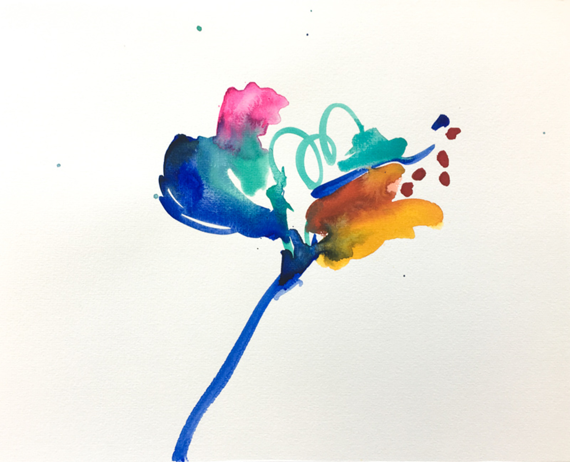 Floral Watercolor No. 7 by Christian Rothmann