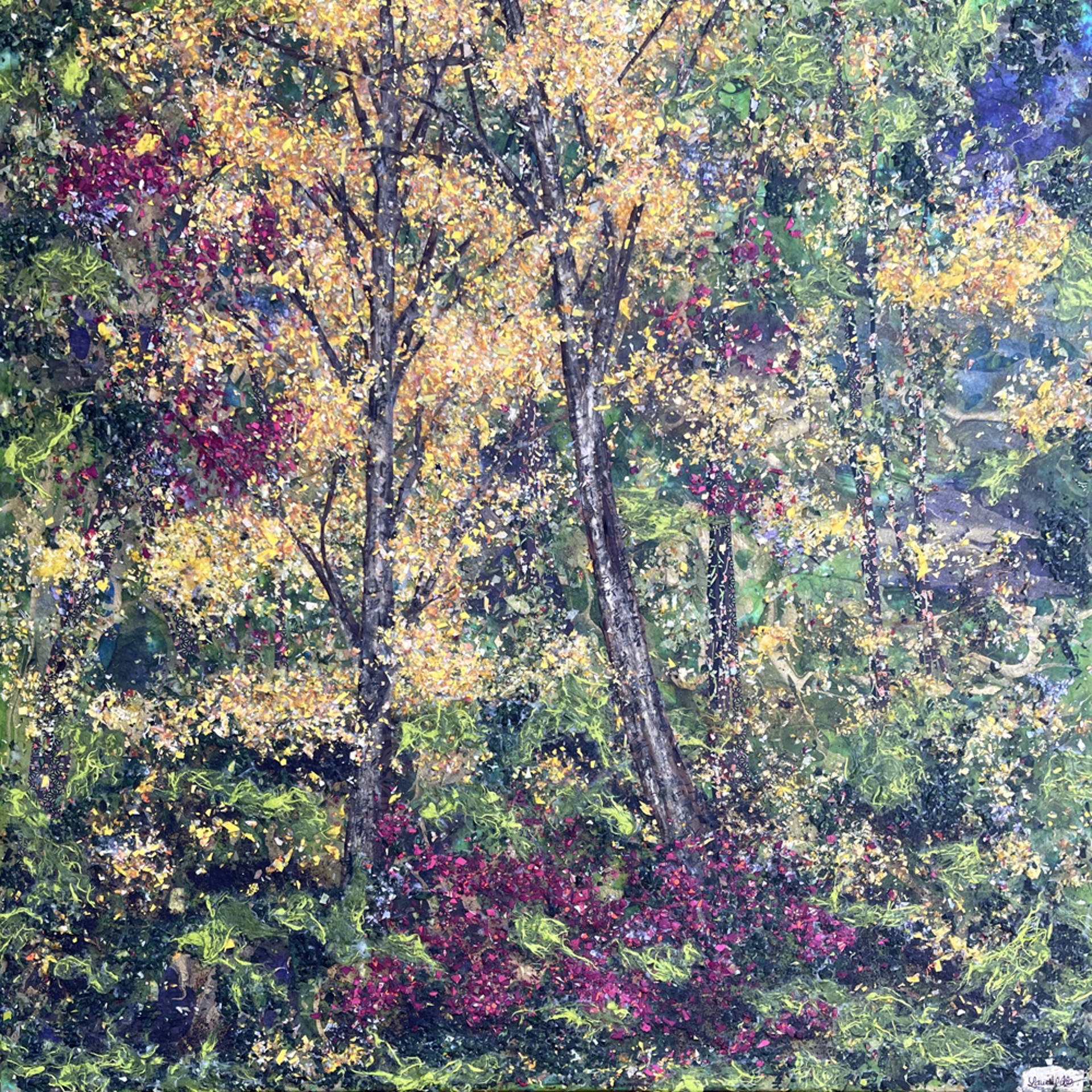 Yellow Birch and Red Oak - SOLD! by Laura Adams