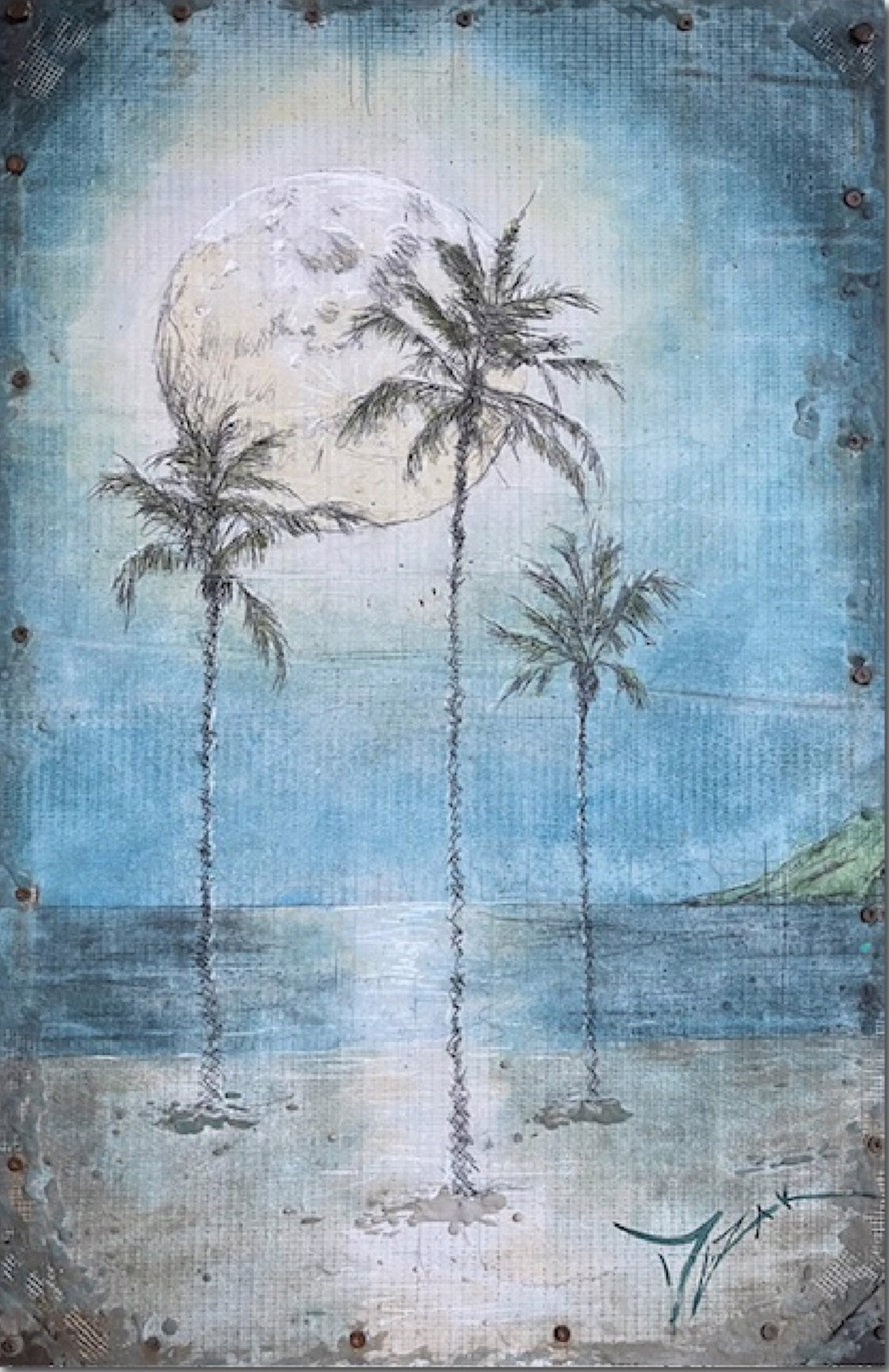 Full Moon In Paradise by Trevor Mezak