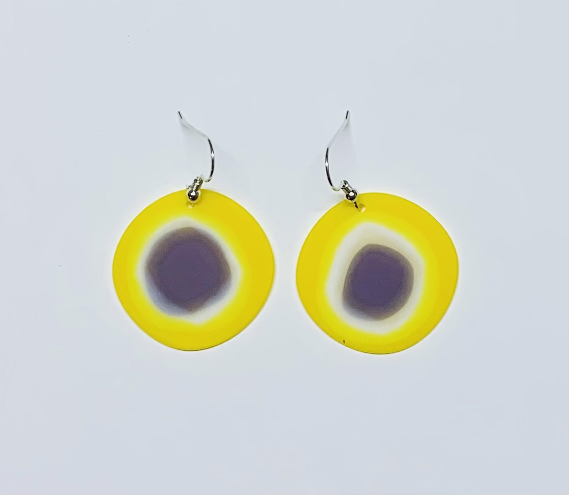 Compressed Glass Earrings - Sunflower by Chris Cox