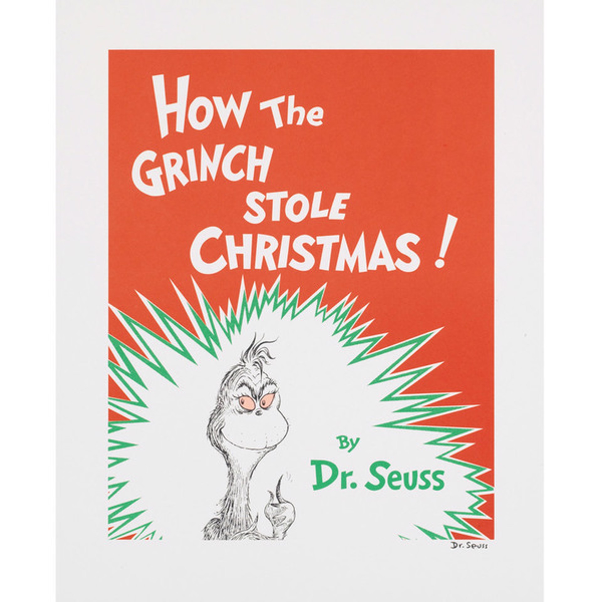 How the Grinch Stole Christmas - Book Cover by Theodor Seuss Geisel