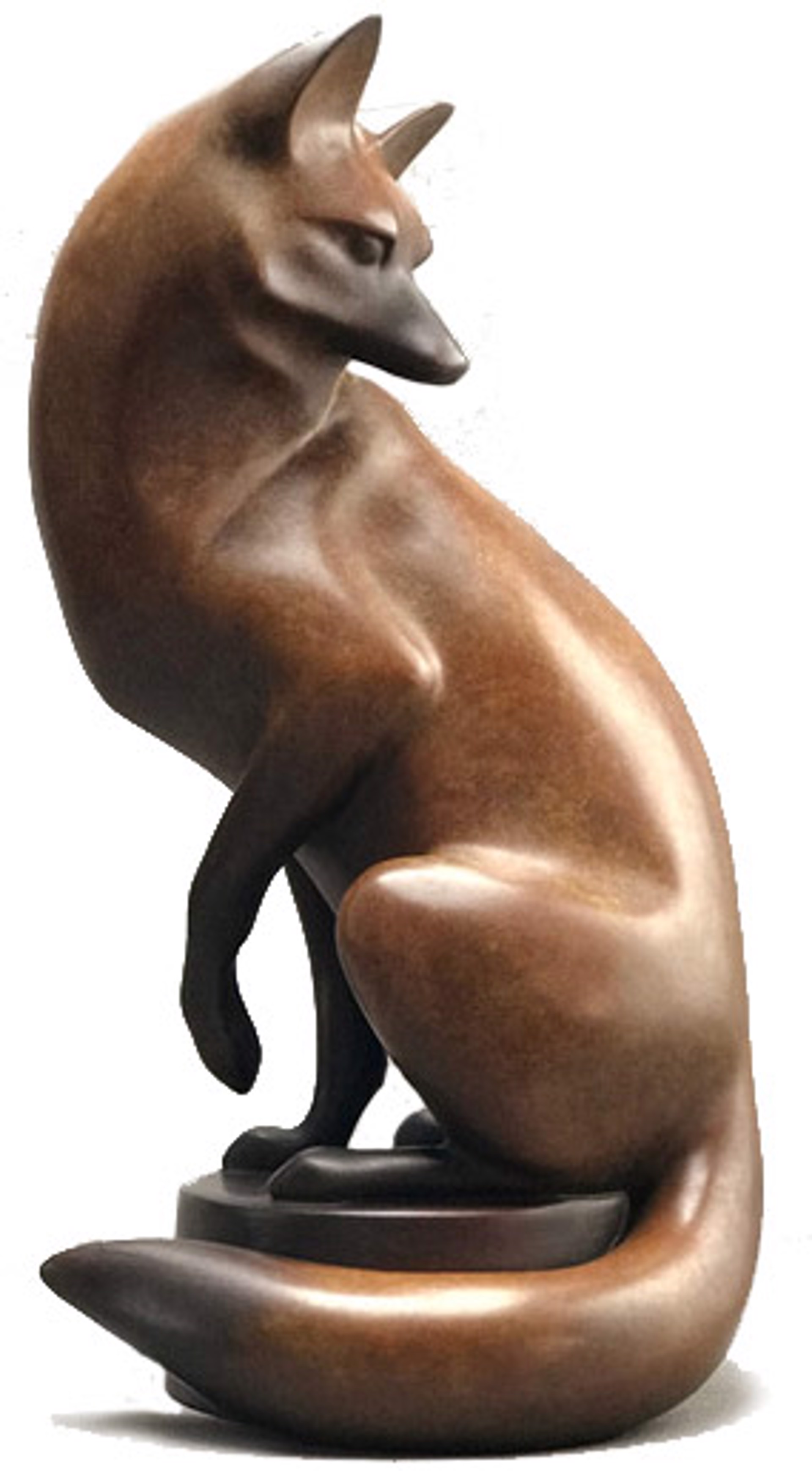 A Contemporary Bronze Of A Sitting Red At Gallery Wild By Kristine Taylor