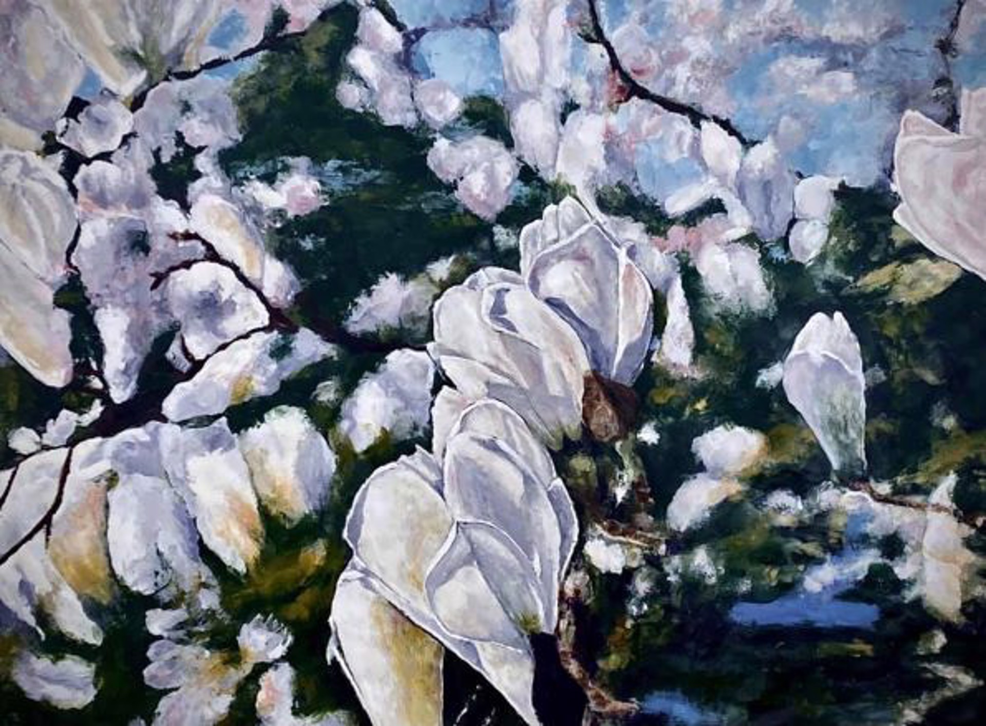 Magnolia Blossoms by Bob Fesser