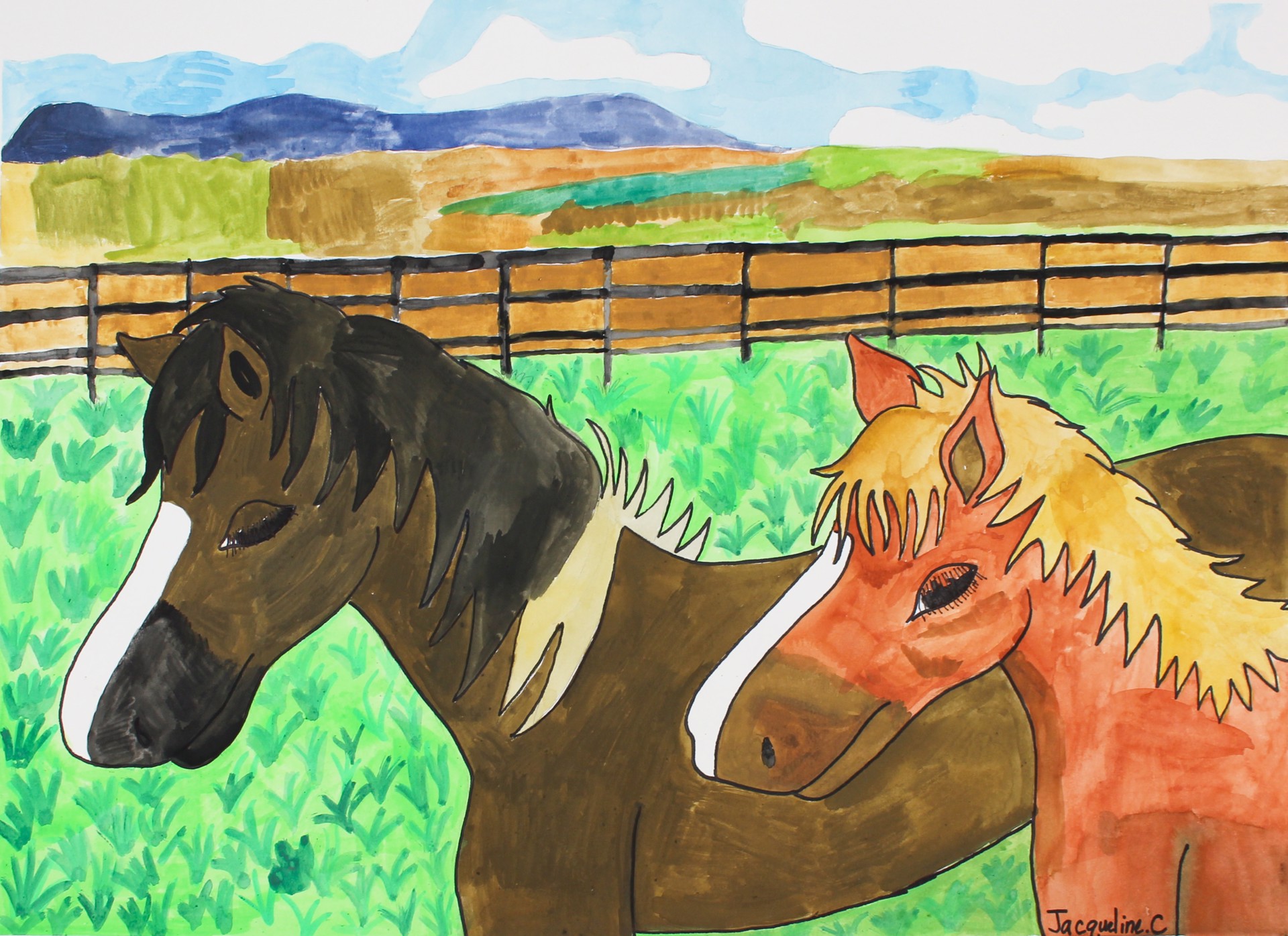 Ponies at the Farm by Jacqueline Coleman