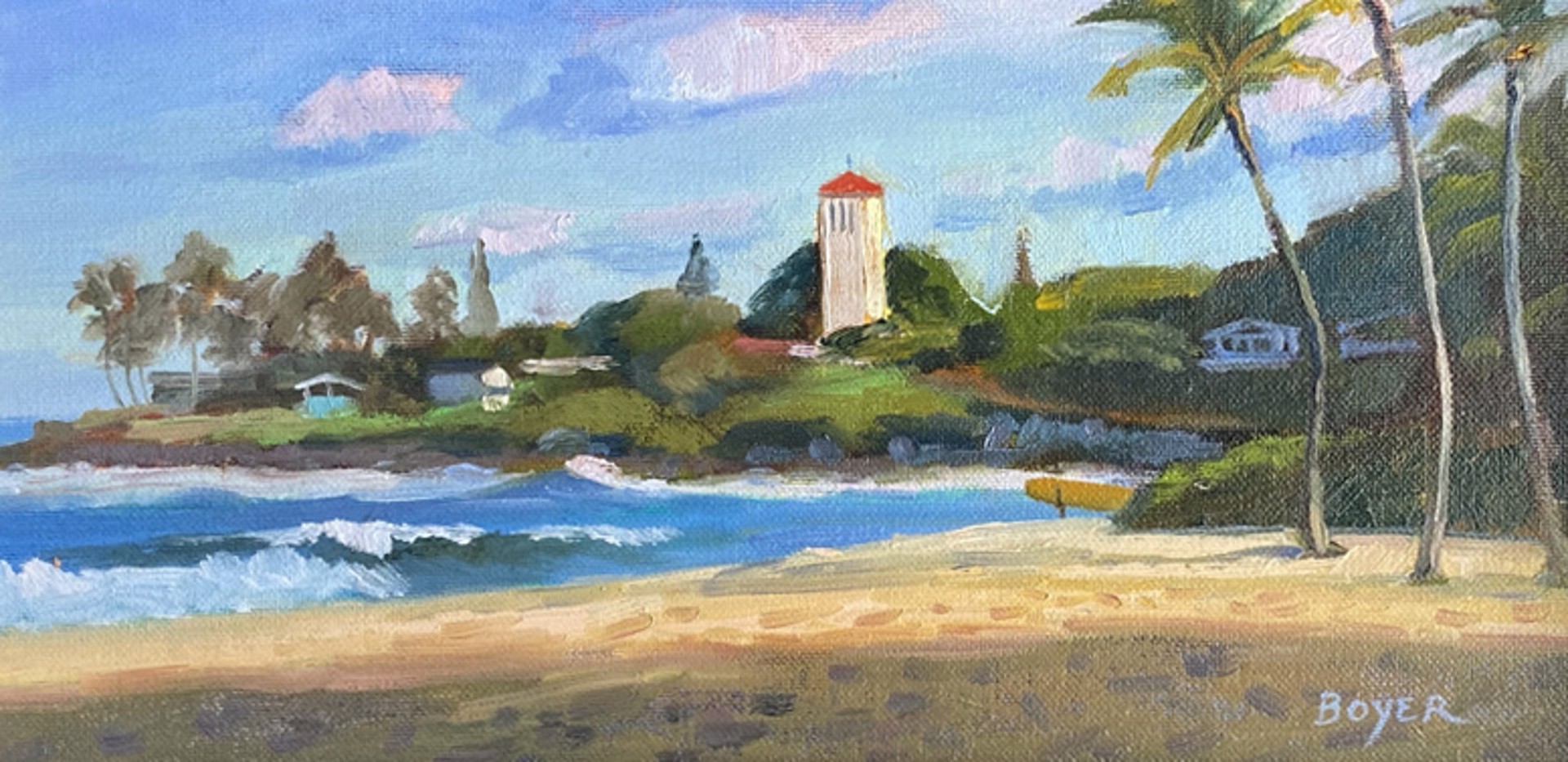 Waimea Bay View by Lynne Boyer