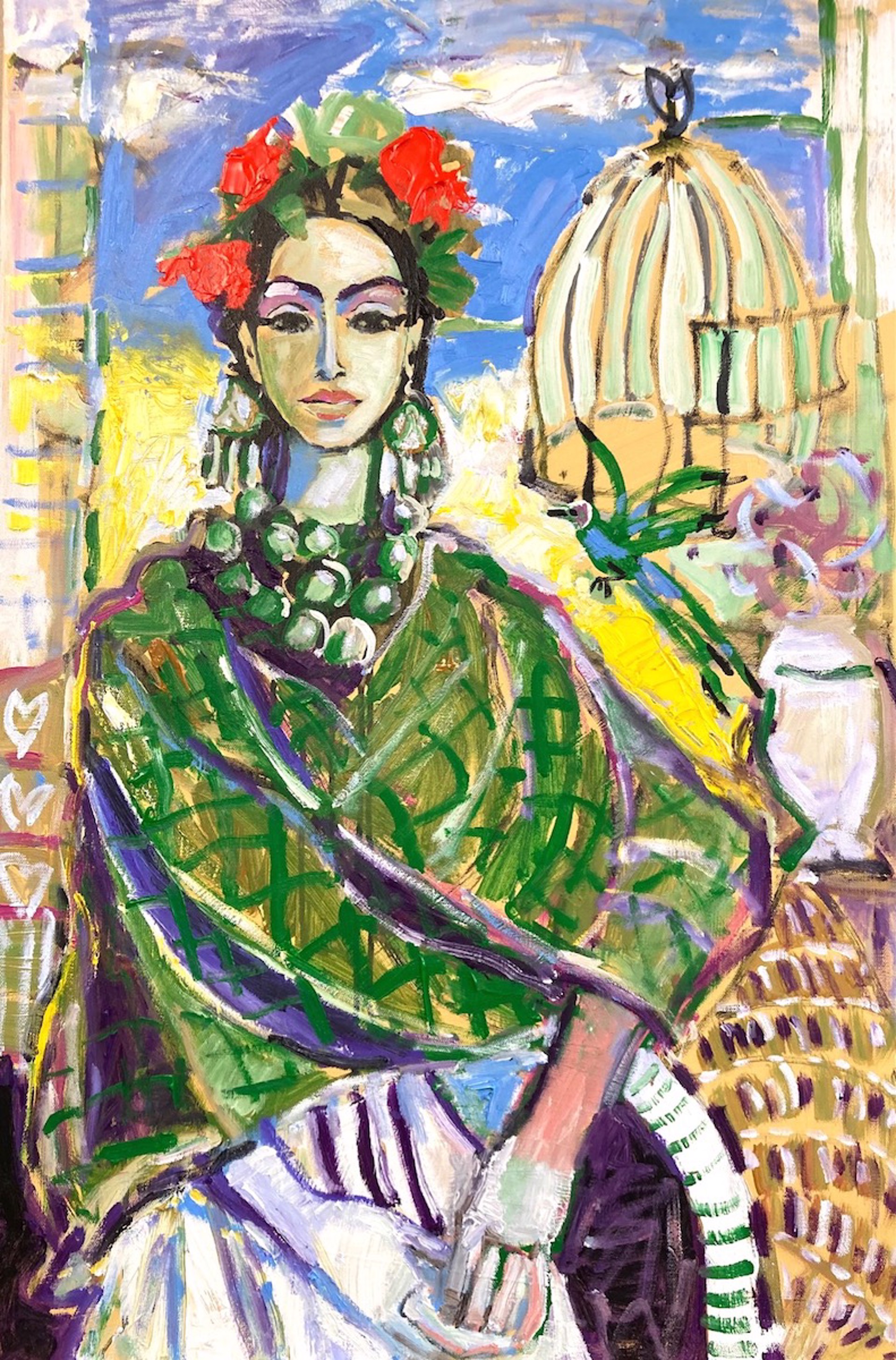 Frida with Love Bird sold by Brad Smith