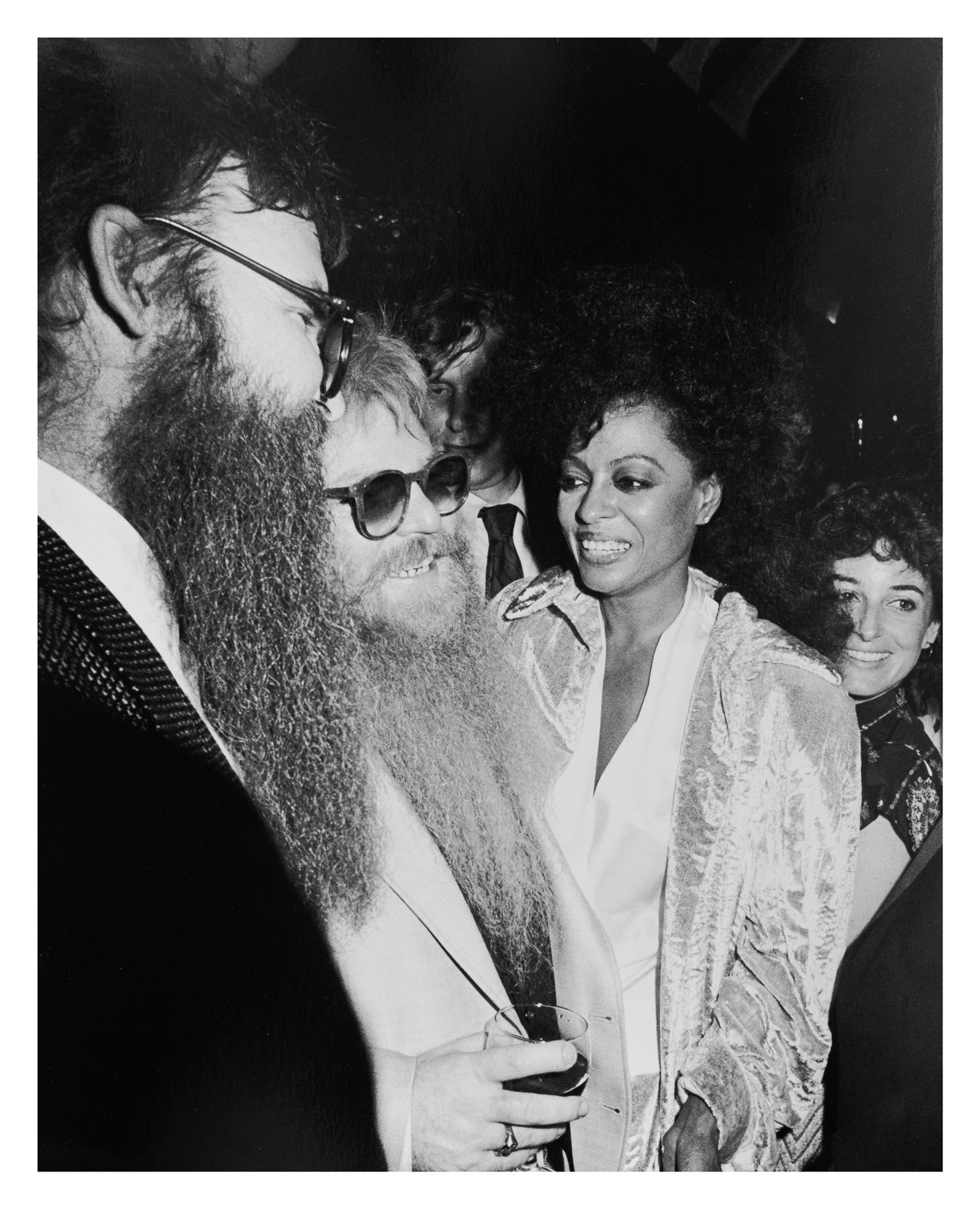 ZZ Top and Diana Ross by Ron Galella