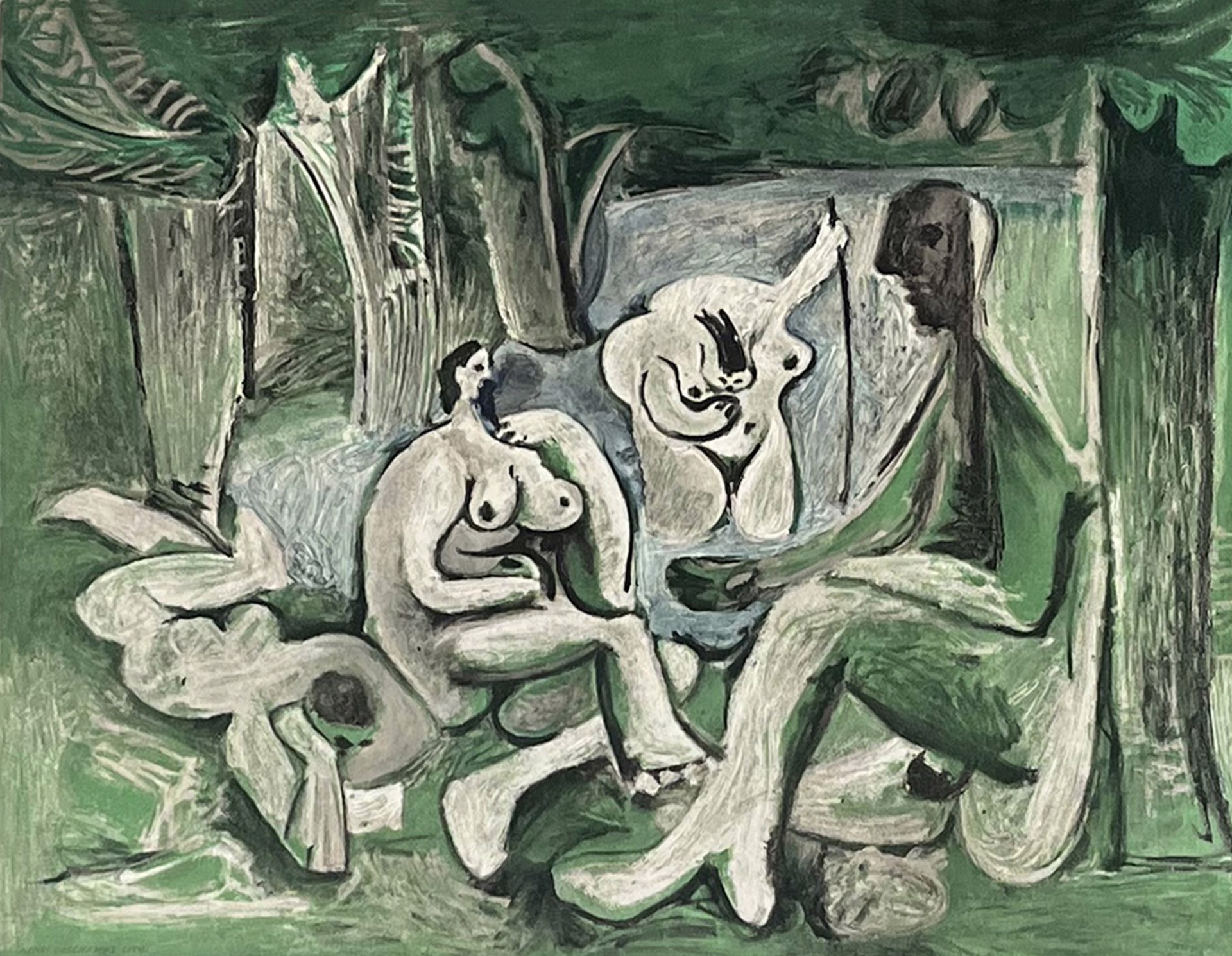 Picasso, "Le Déjeuner Sur L'herbe" Printed by Imprimerie Moderne du Lion by European