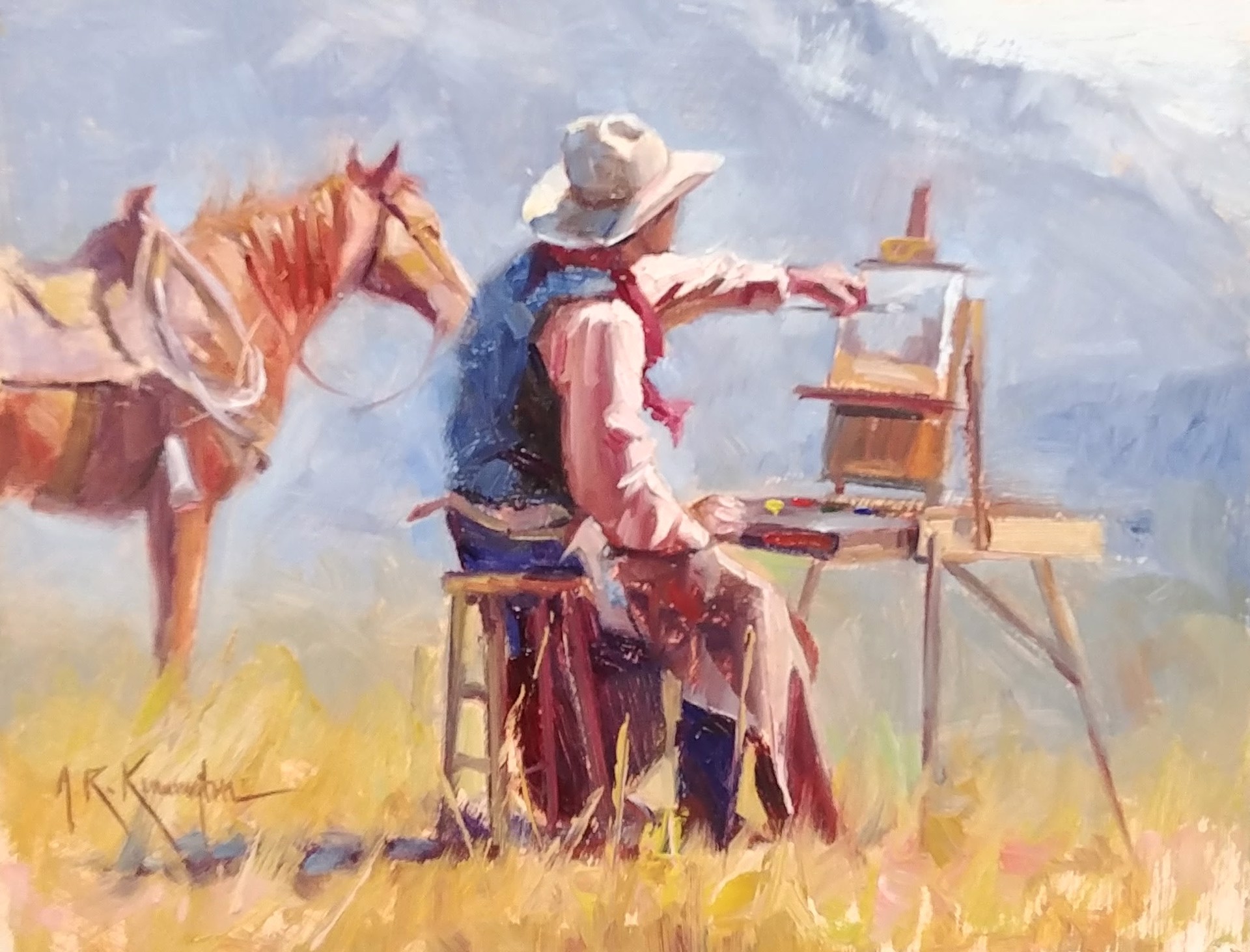 A COWBOY ARTIST by Rick Kennington | Montana Trails Gallery