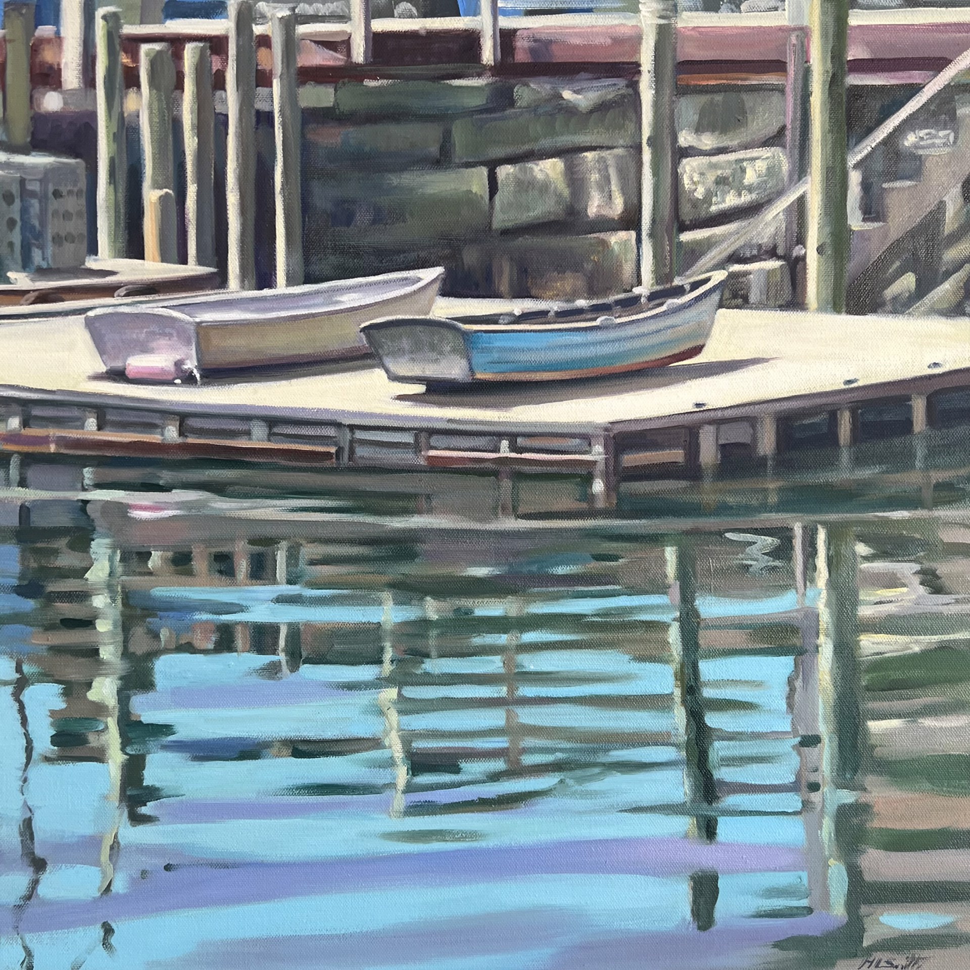 Sunbathers on McCloons' Wharf by Holly L. Smith