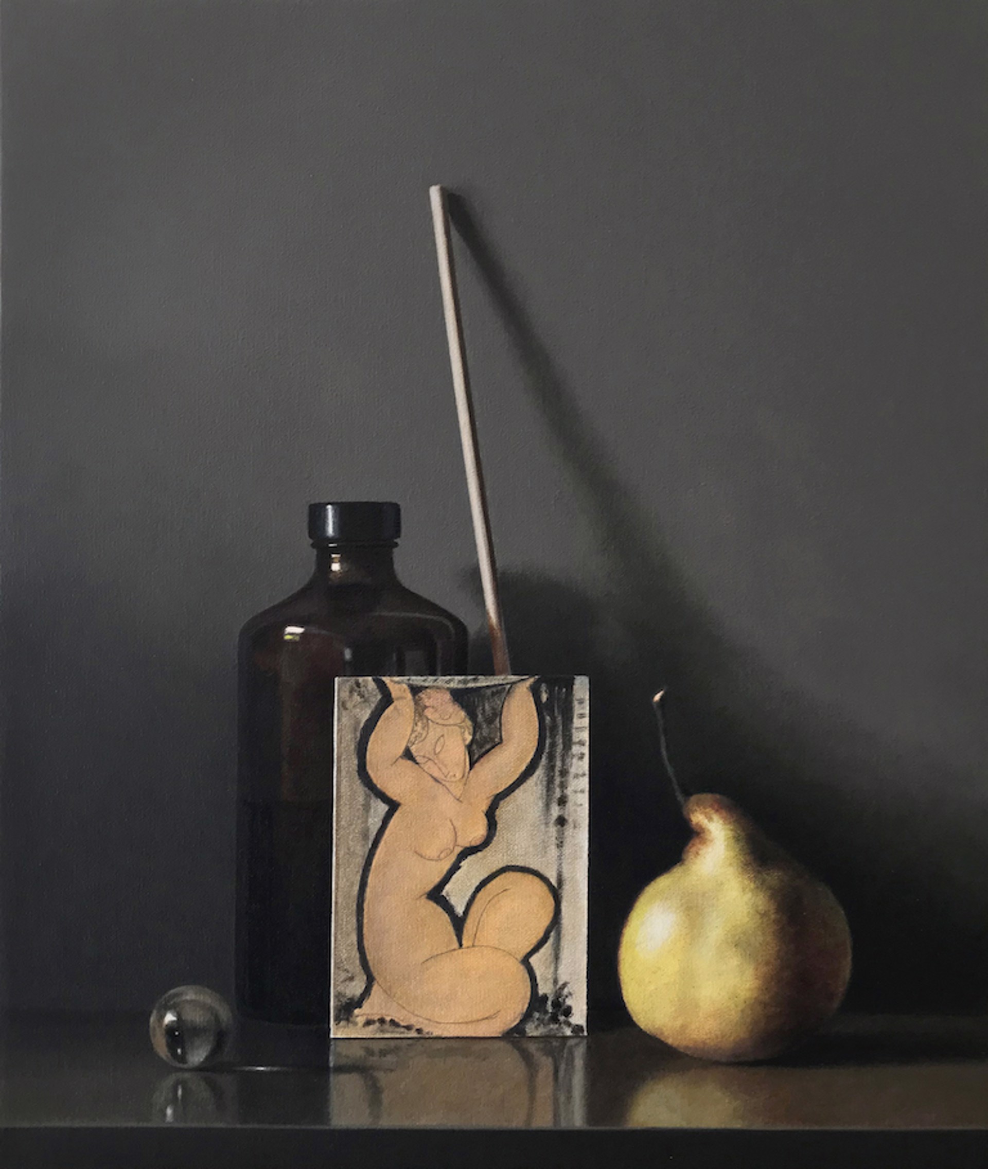 Still Life with Modigliani #12 by Guy Diehl