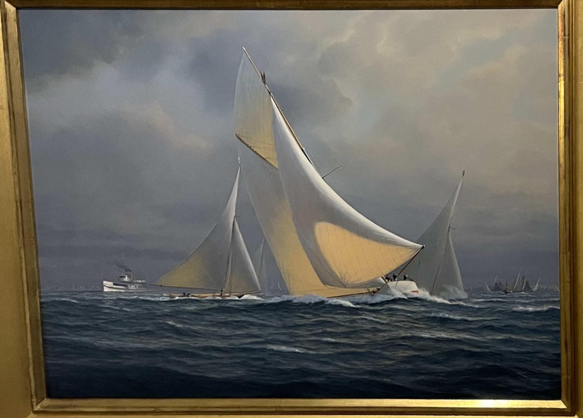 Steamer "Sankaty" Leaving Boston for Nantucket by Tim Thompson