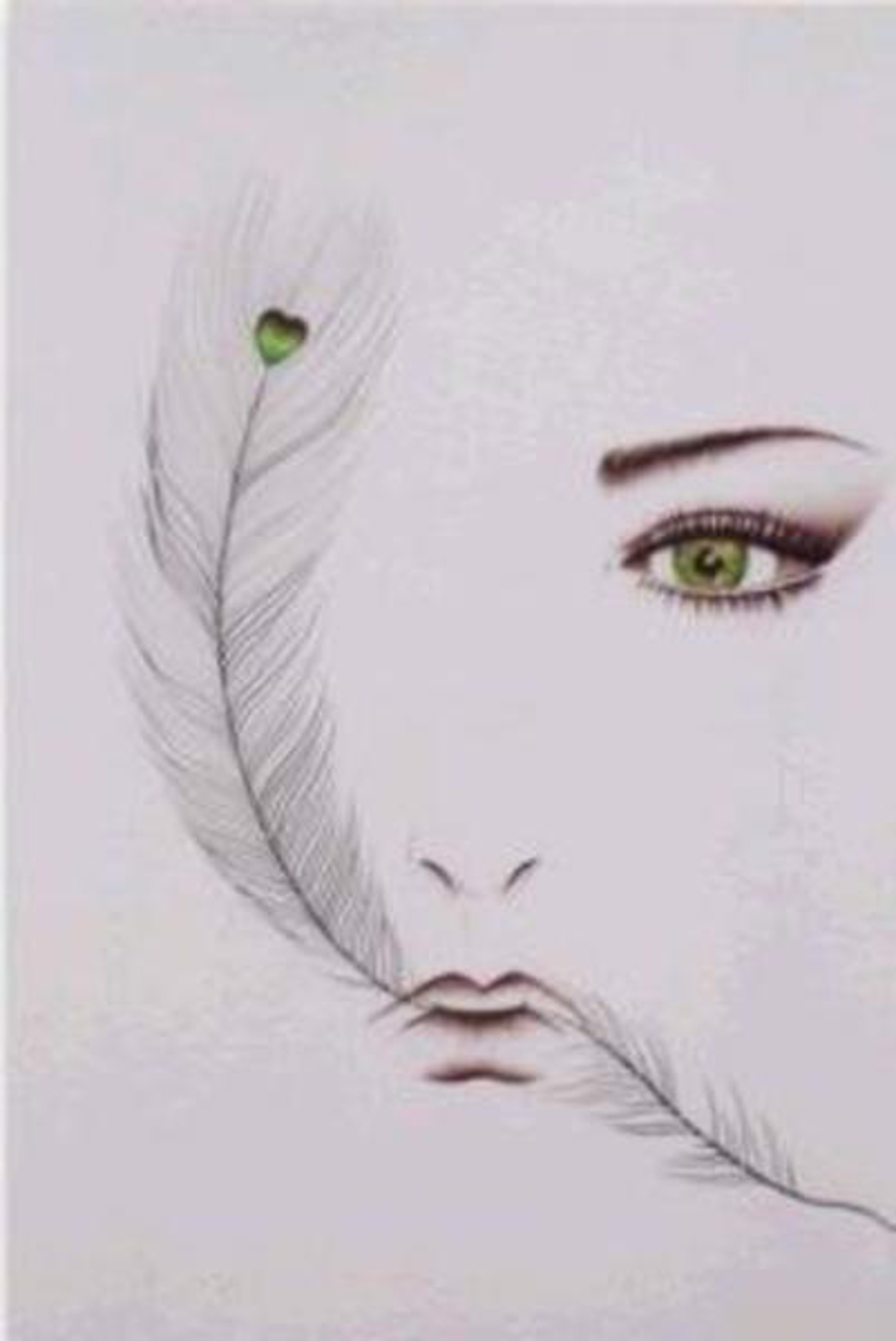 Green Eye and Feather by Hisashi Otsuka