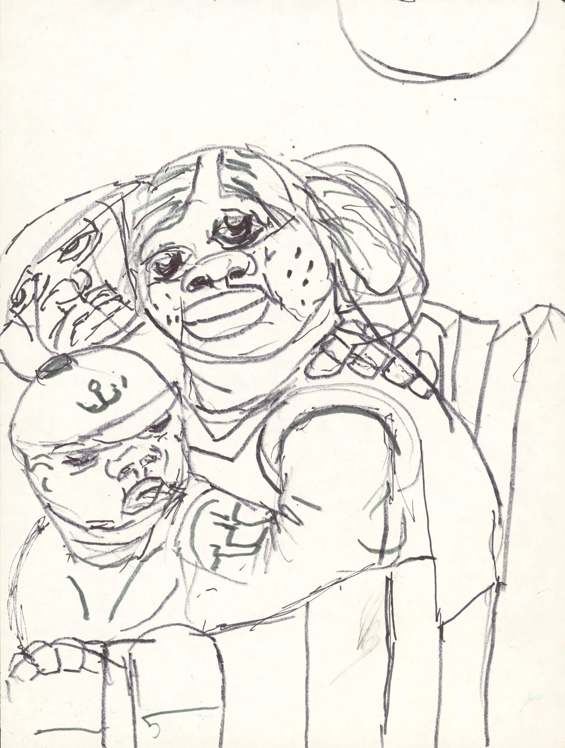 Group Sketch by Egbert "Clem" Evans