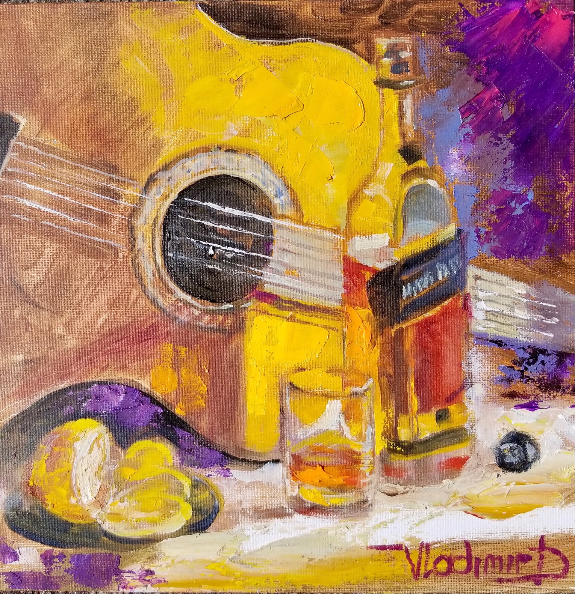 Guitar and Whiskey by Vladimir Demidovich