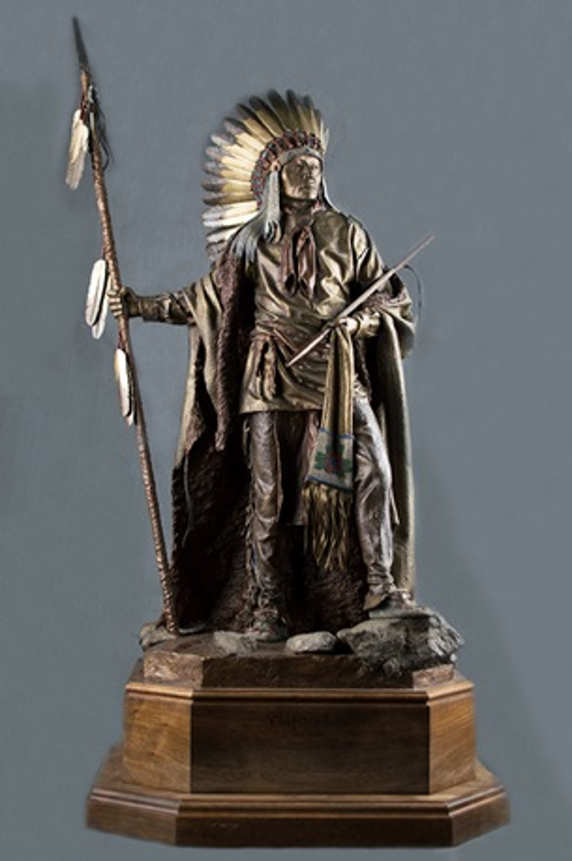 Chief Washakie (masterwork & maquette) by Dave McGary (sculptor) (1958-2013)