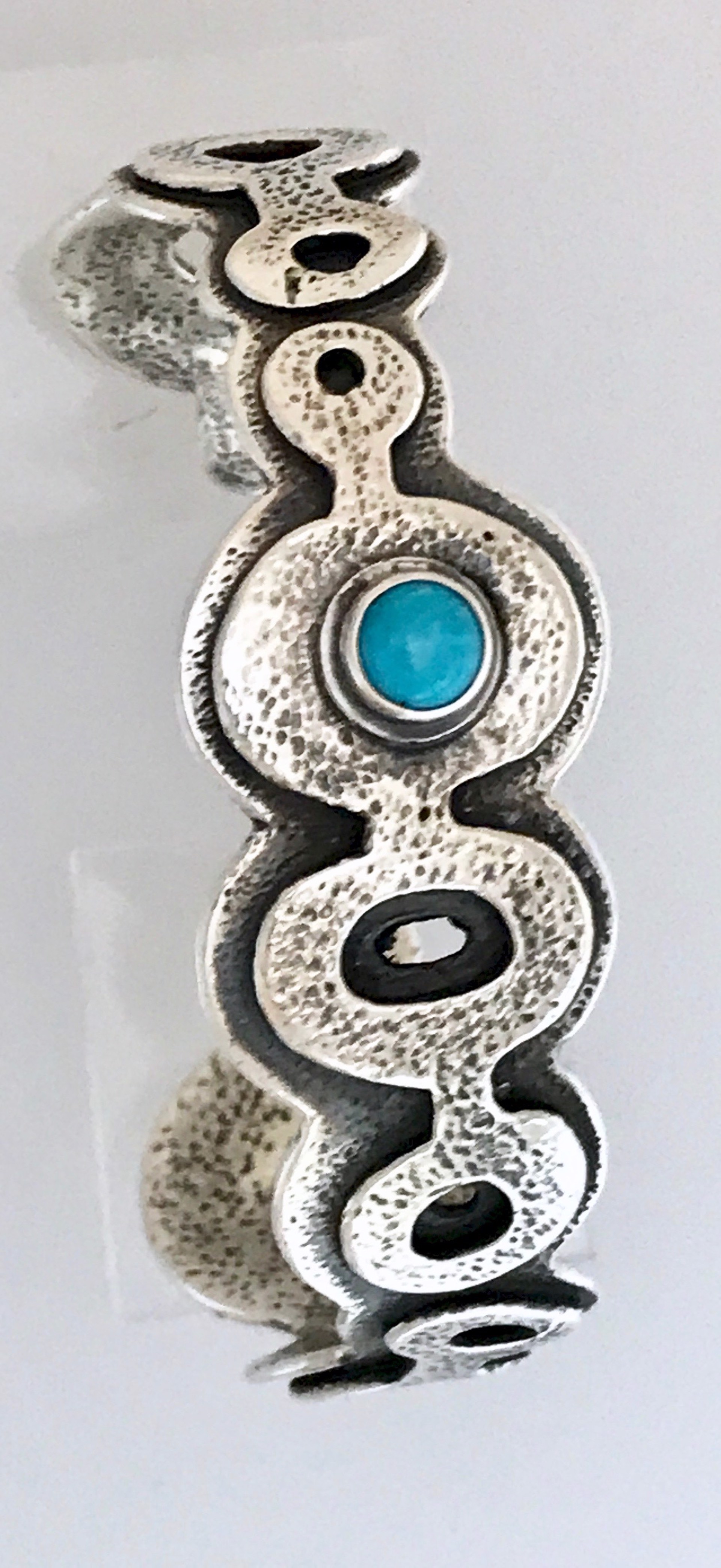 Spirit Pond bracelet thin blue turquoise by Melanie A. Yazzie