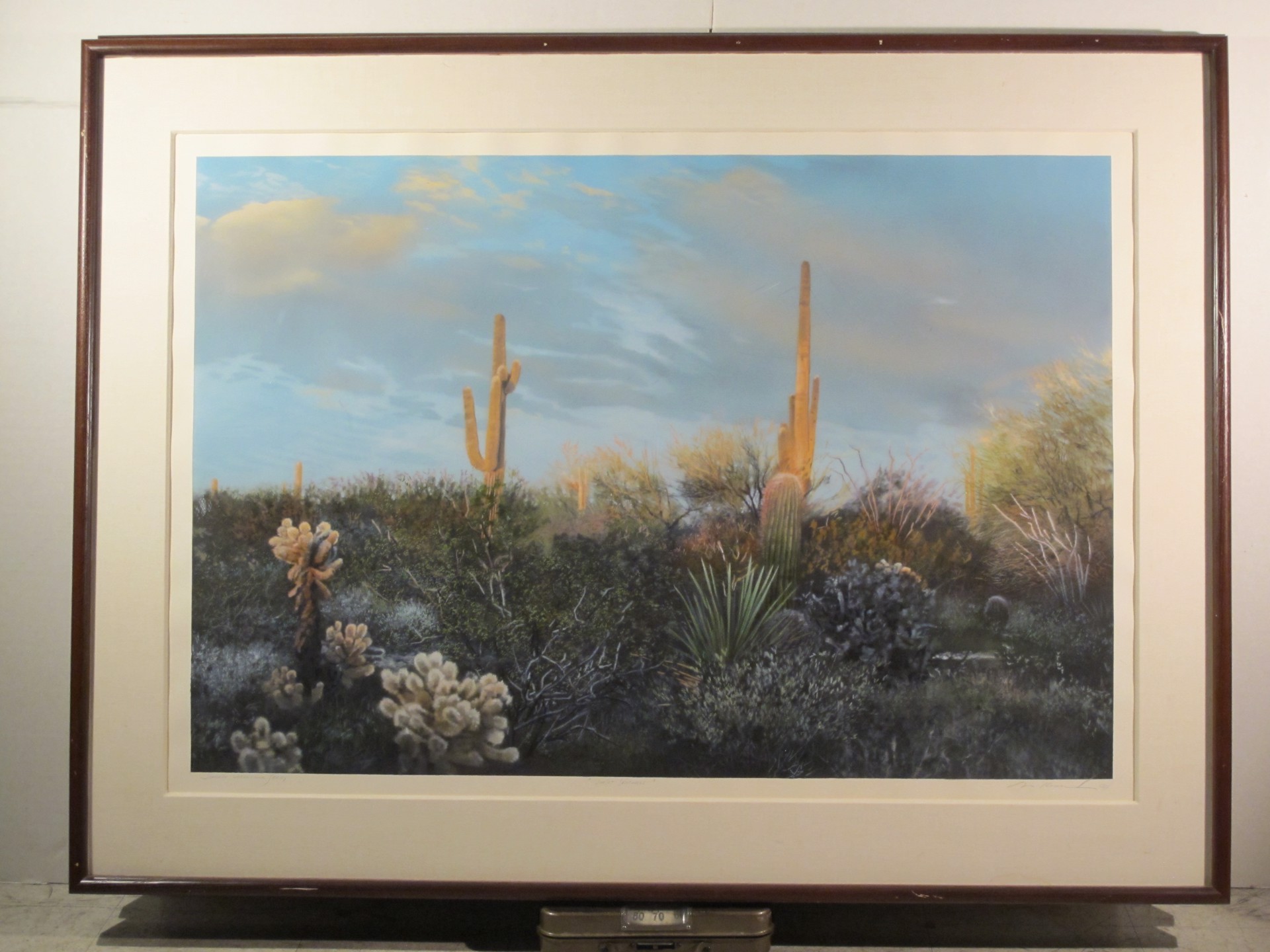 Sunset Sentinels-Part of Sonoran Watercolor Series by David T Kessler