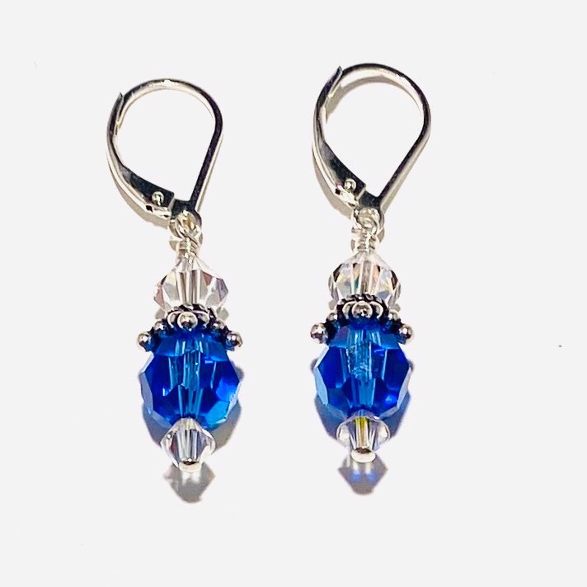 September Birthstone “Sapphire” Swarovski Crystal Earrings by Shoshannah Weinisch