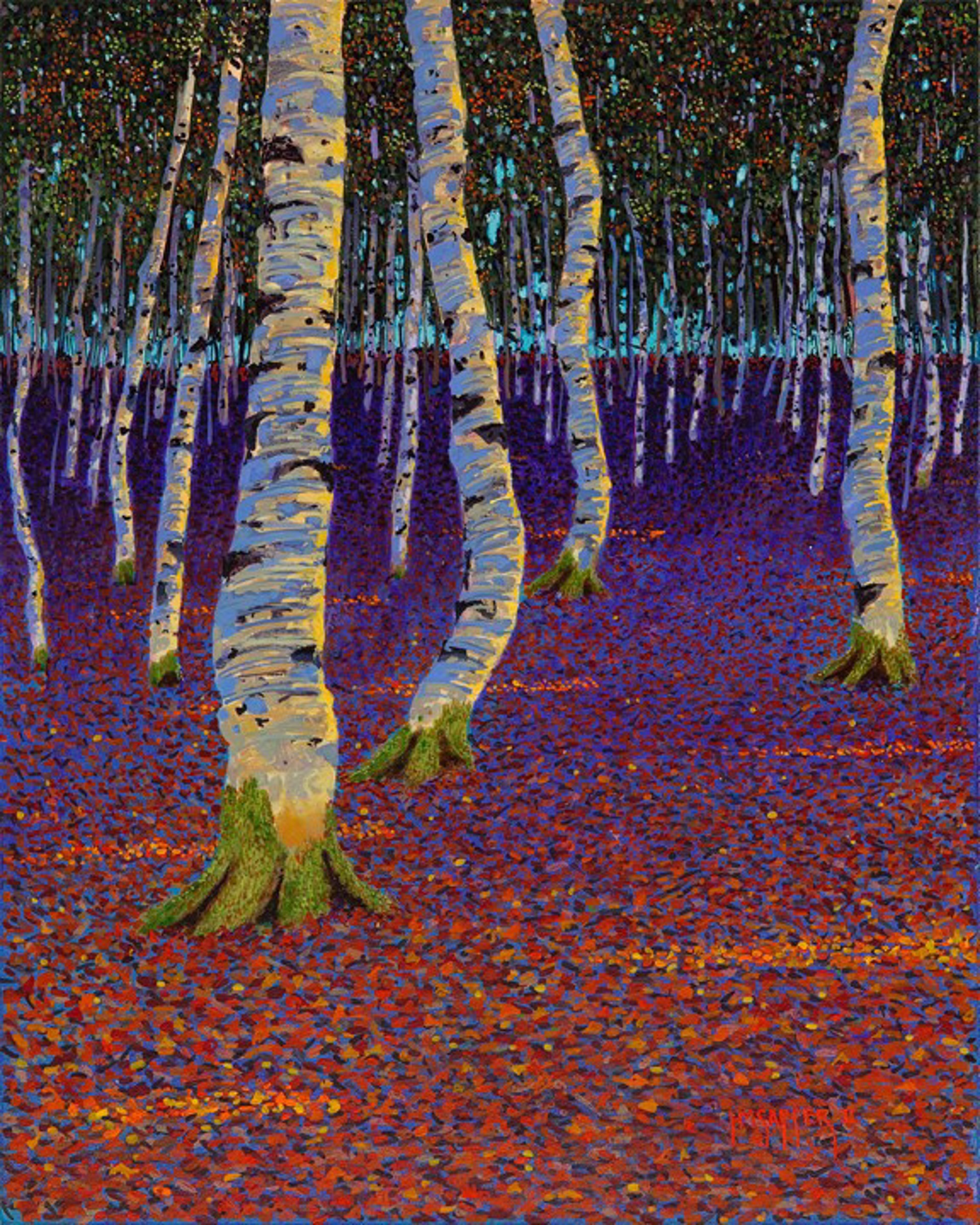 Birches at Rest IV by H.M. Saffer II