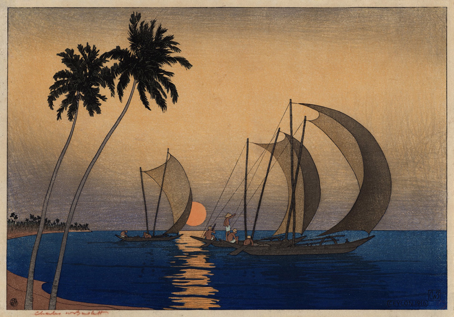 Ceylon (Sea, Sails and Palms) by Charles Bartlett