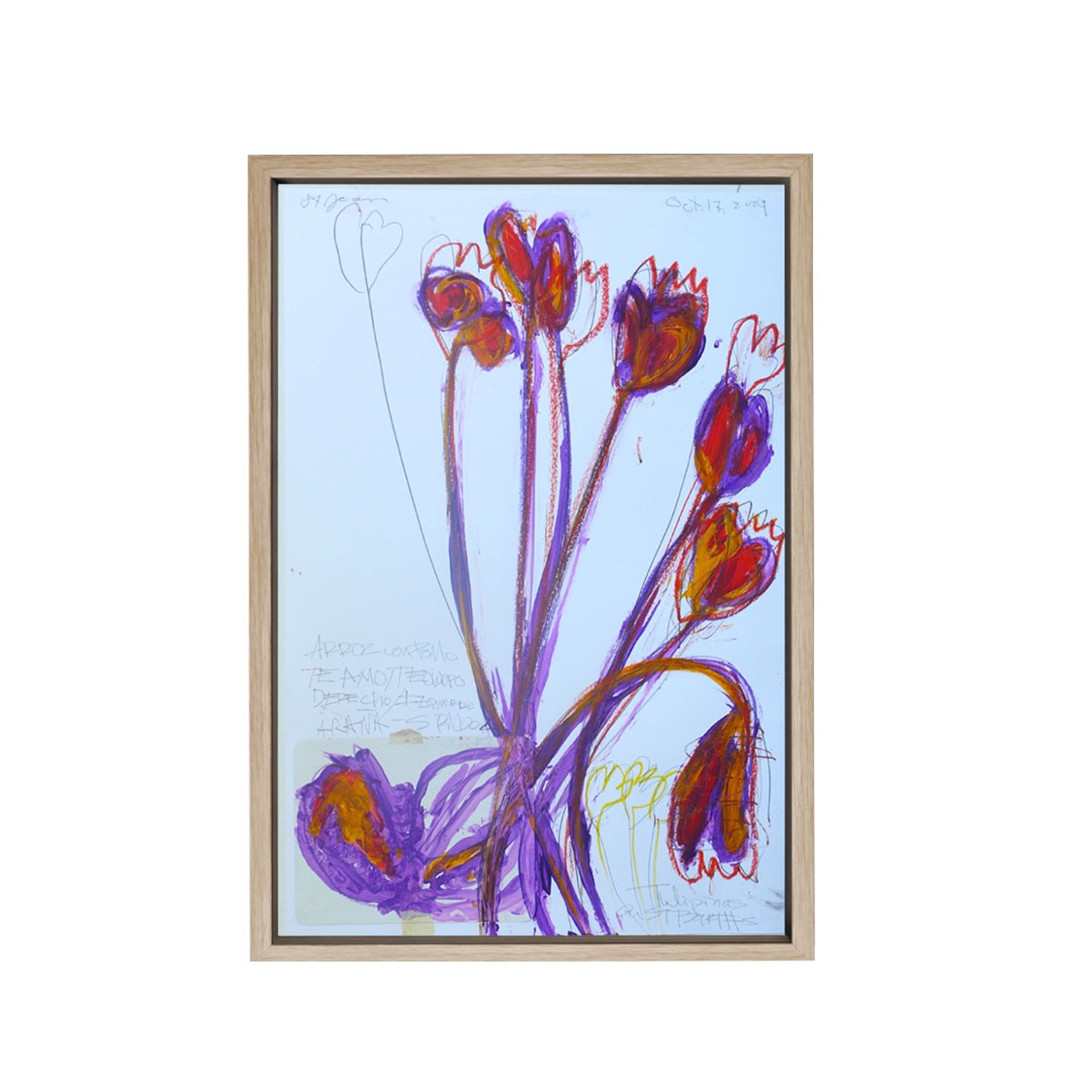 Tulipanes y arañas by Raimundo Figueroa by St Barth Artwork