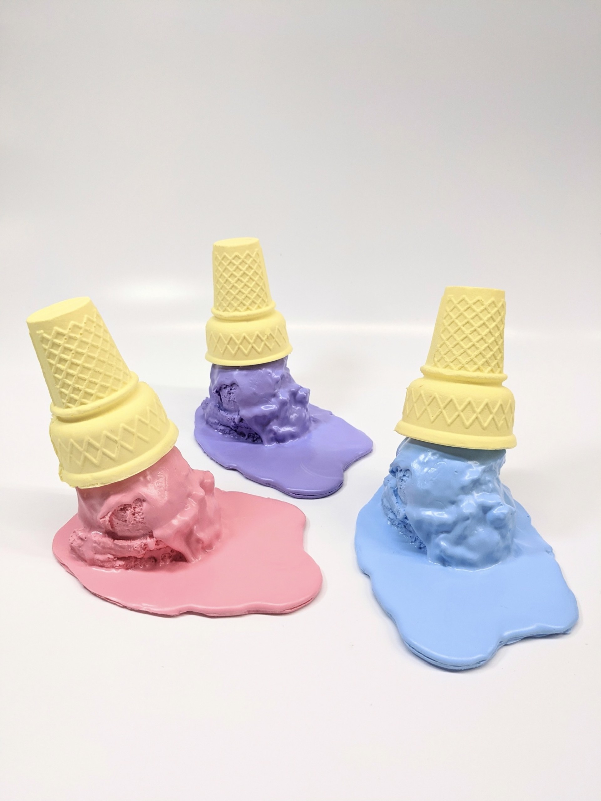 Melty Puddle Scoop Flat Cone #3 by Jourdan Joly