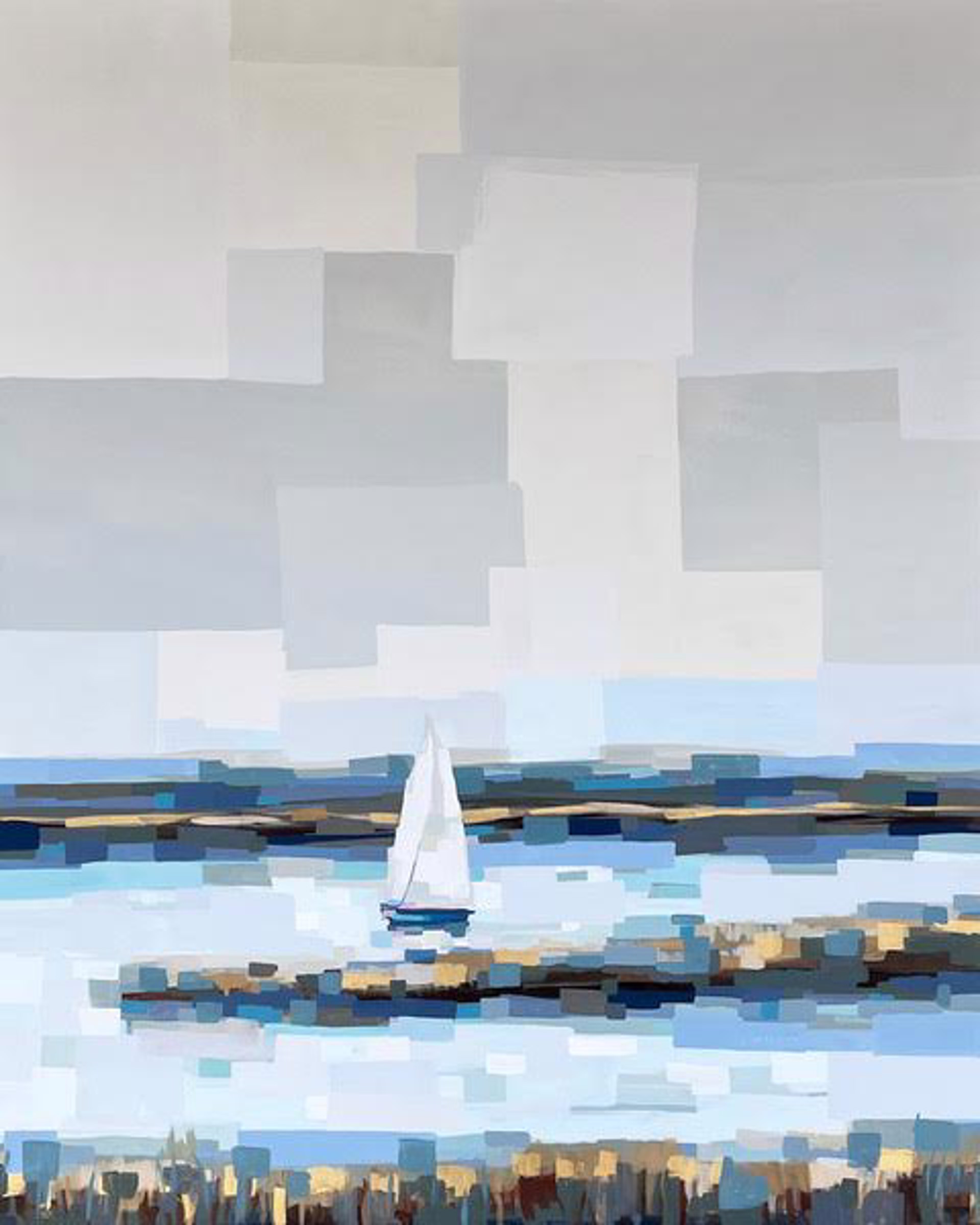 Sailboat in the Horizon by Alma Ramirez