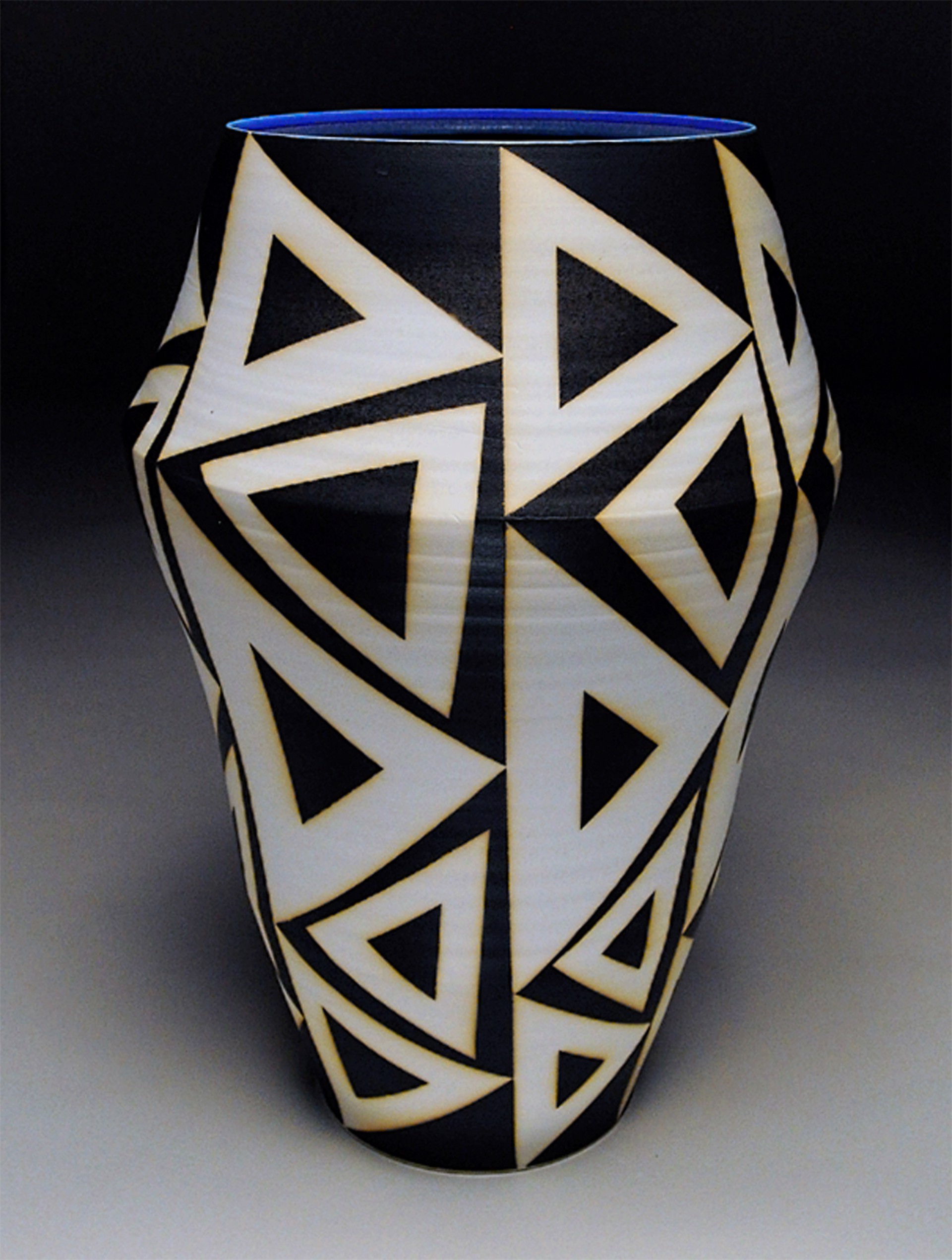 #190, Open Triangles Vase by N B
