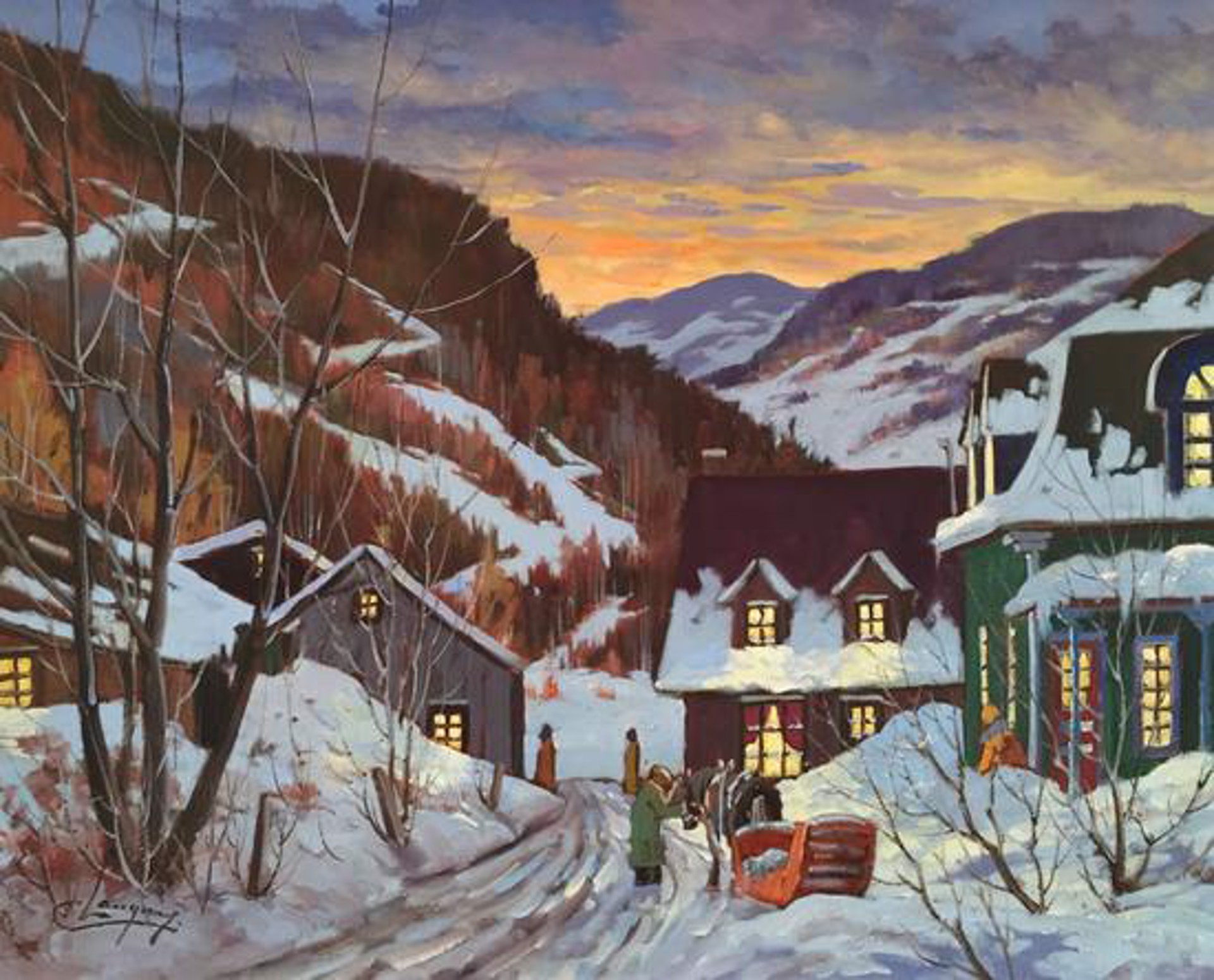 Another Day Ending by Claude Langevin (1942-)