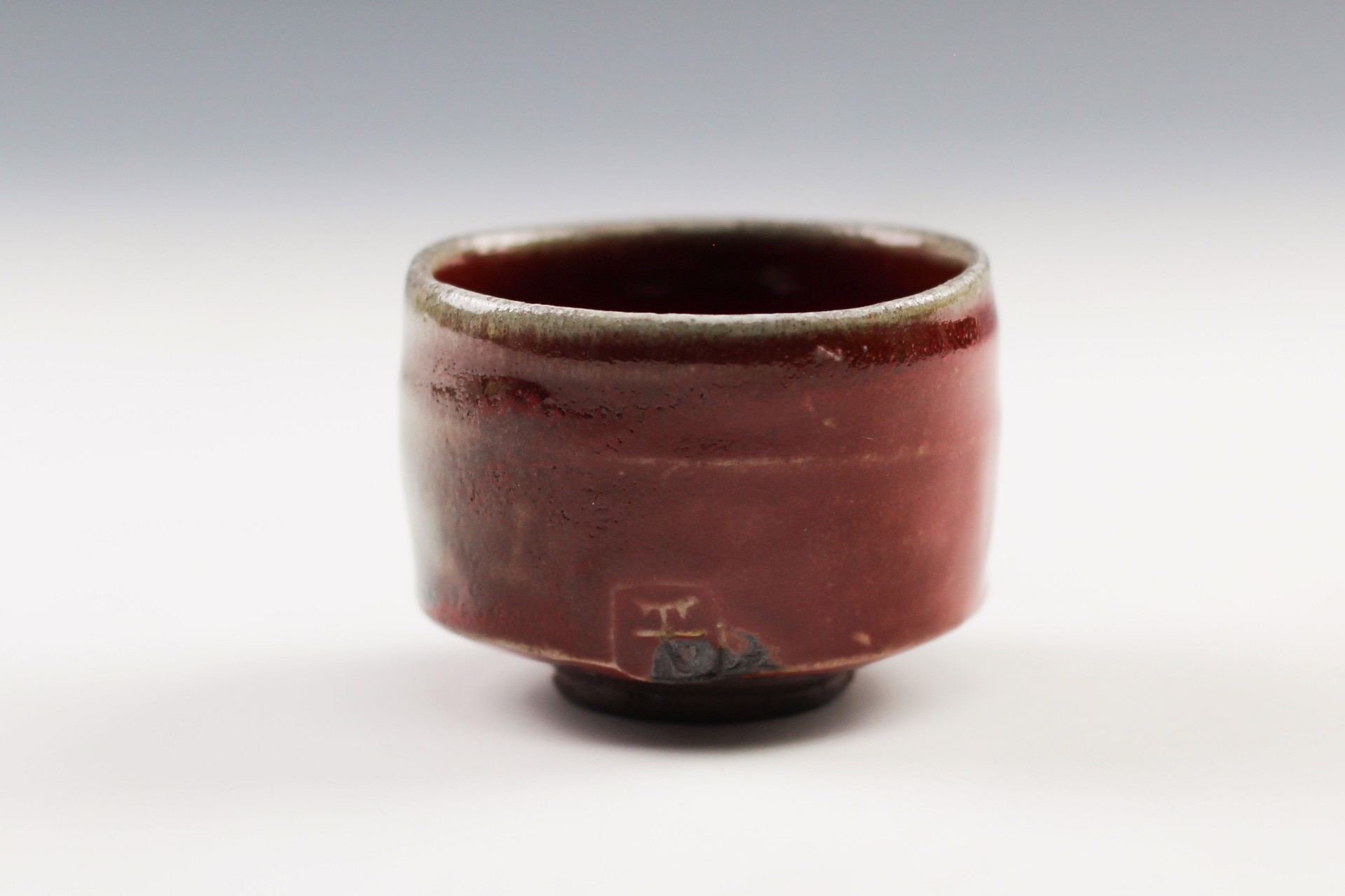 Red Glazed Tea Cup by Shumpei Yamaki