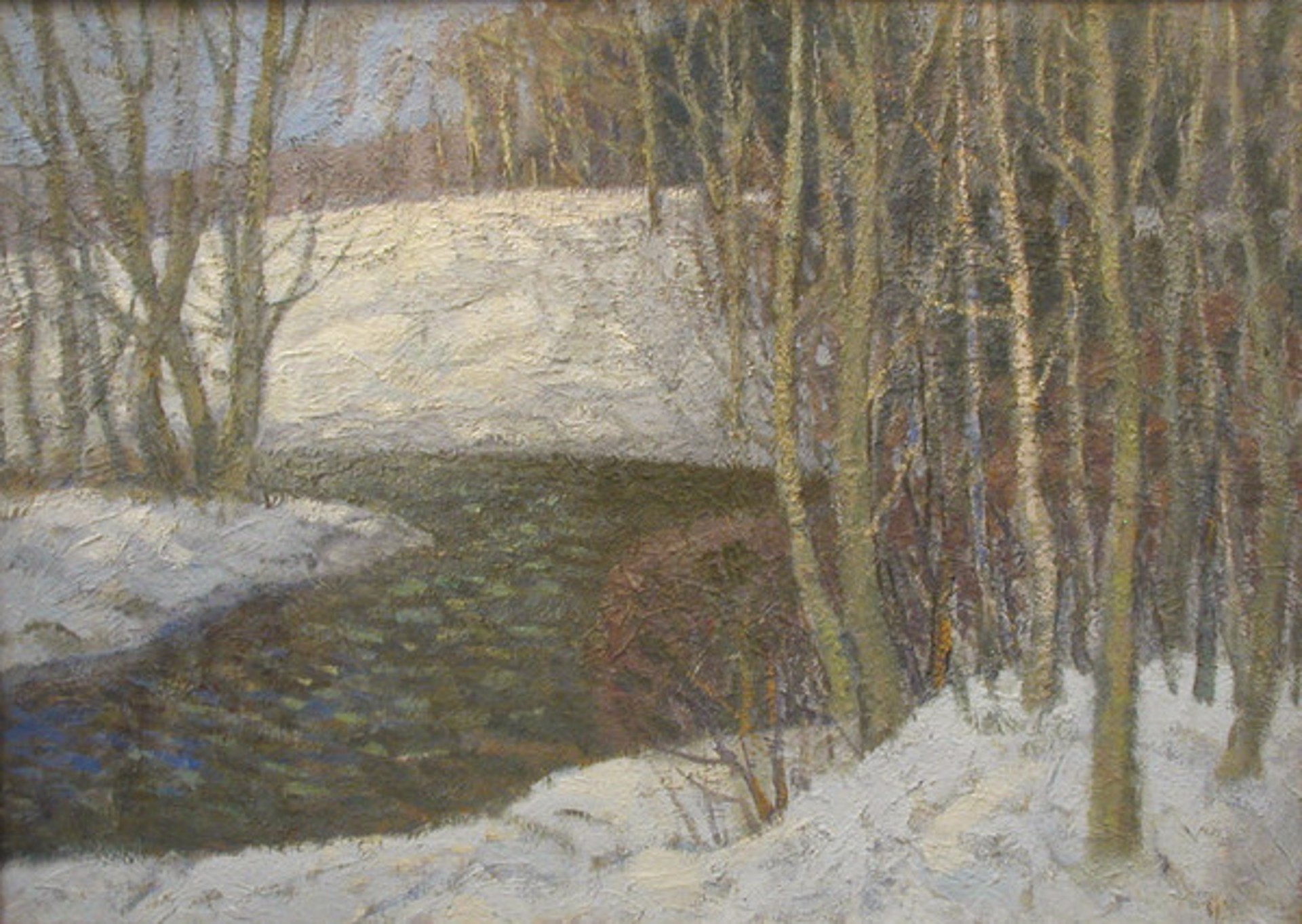Winter Creek by Vladimir Telegin