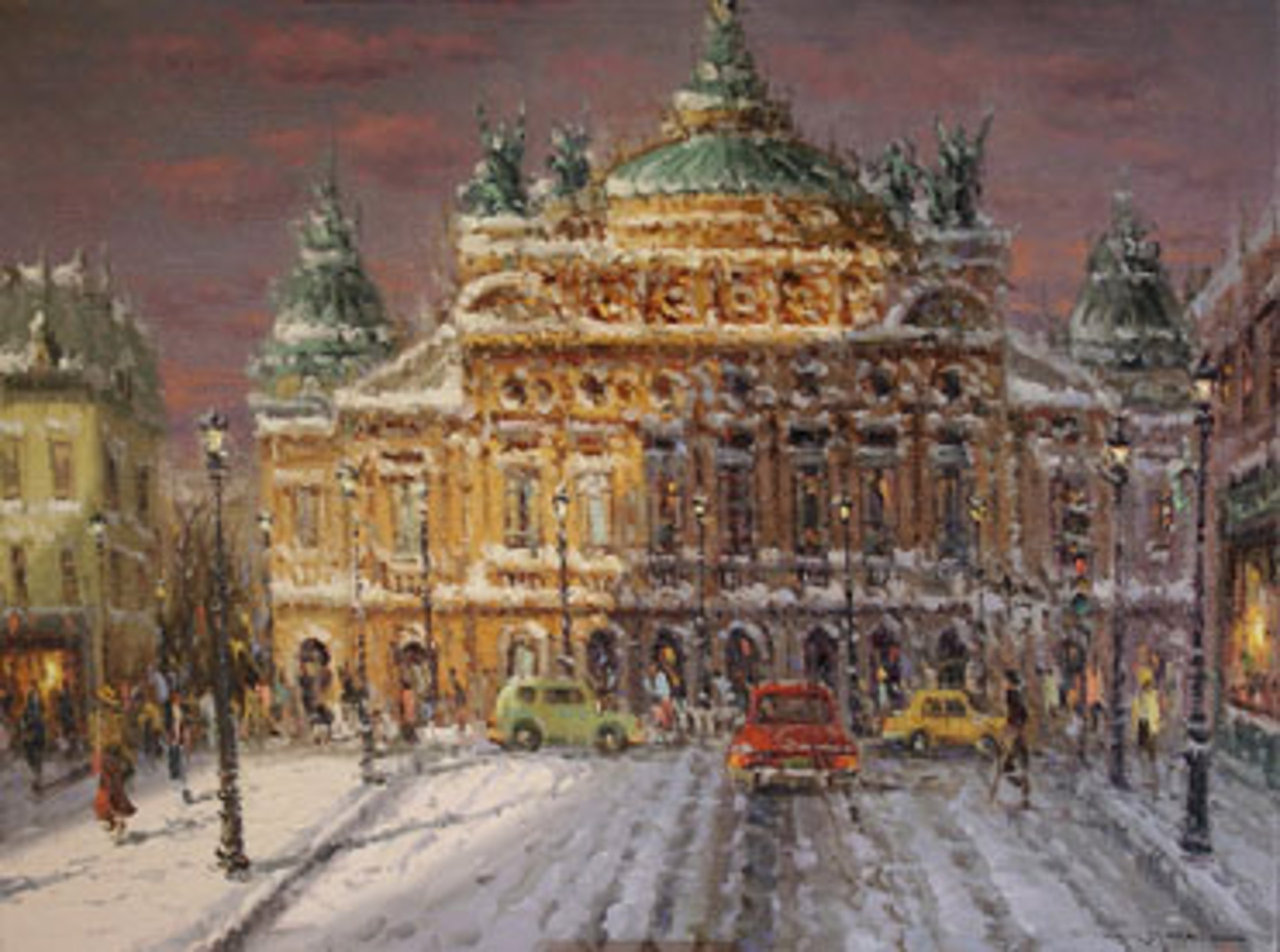 Opera House in Winter by Mostafa Keyhani