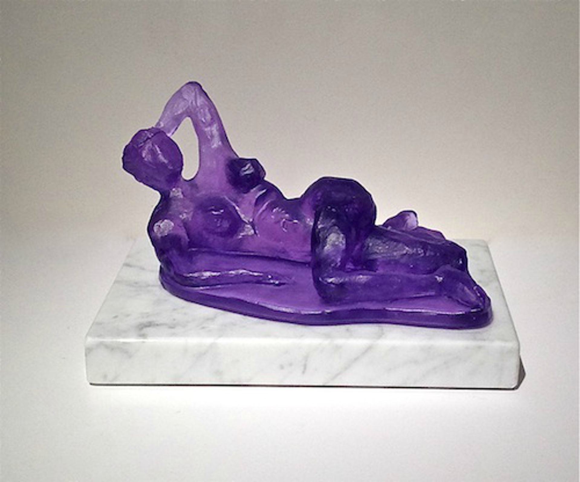 Woman Reclining (Purple) by Michael Young