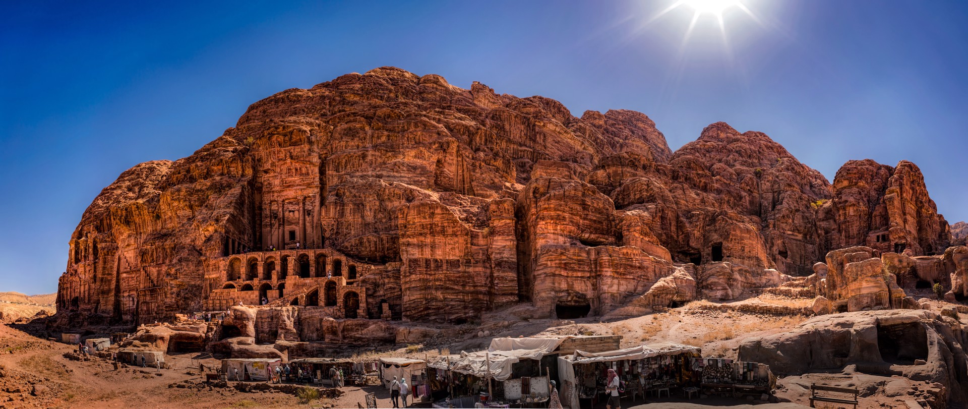 Royal Tombs, Petra by Arnold Abelman