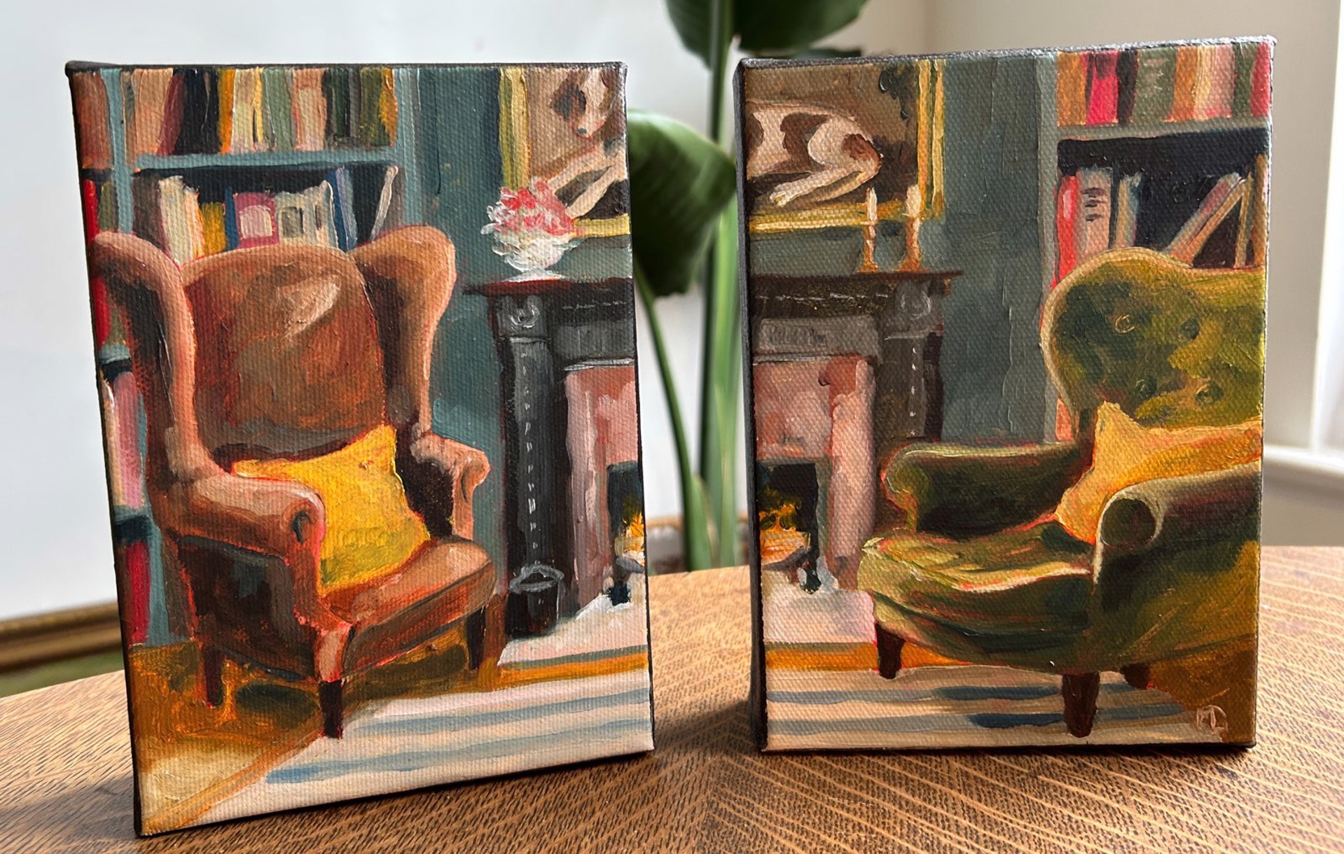 His and Hers Diptych by Mary Lekoshere