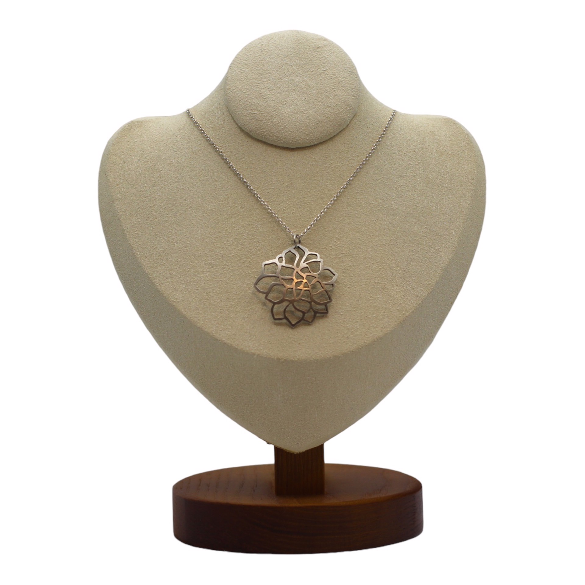 Sterling Silver Flower Cut Necklace by Sadee Crum
