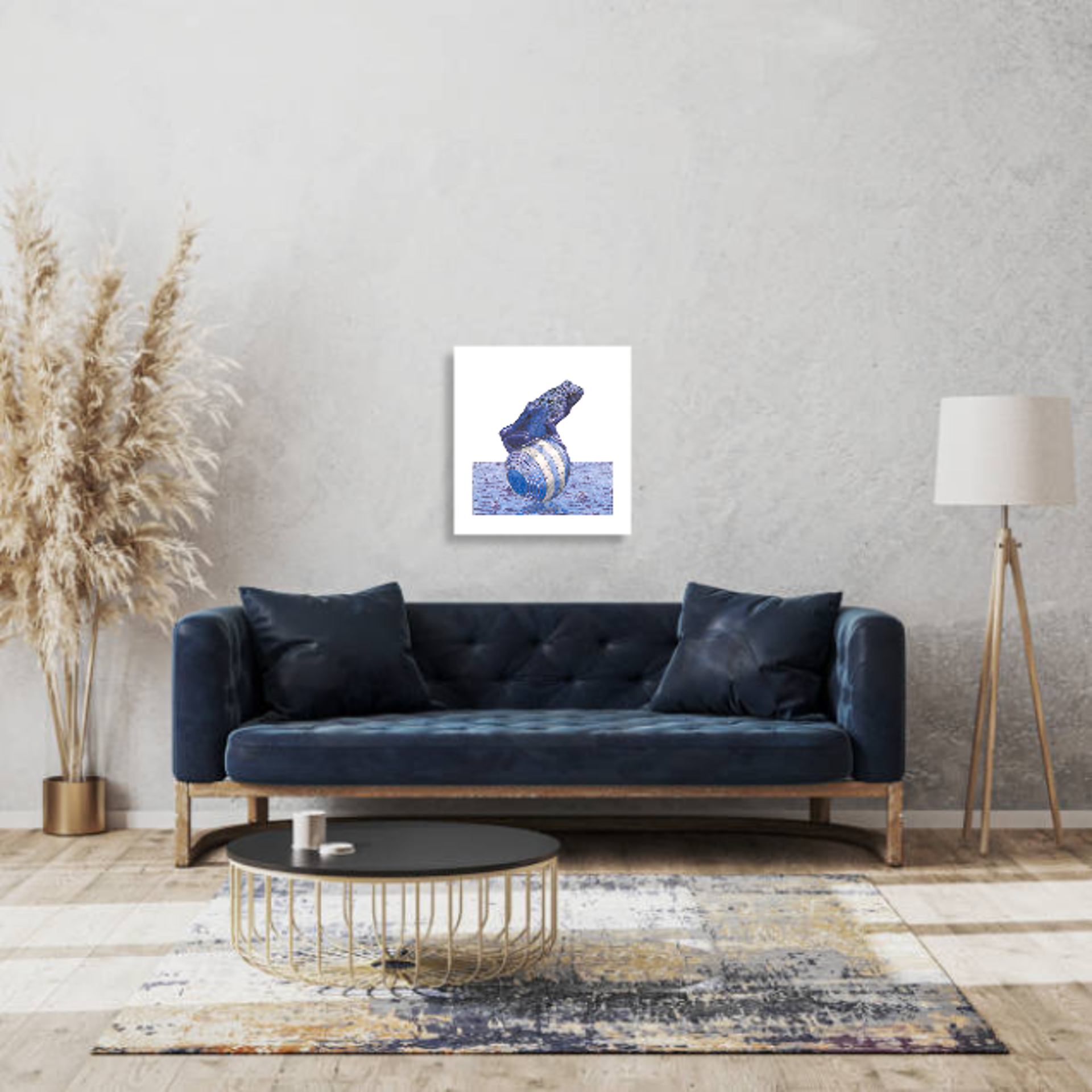 Blue Frog Giclee Print by Paul Van Heest
