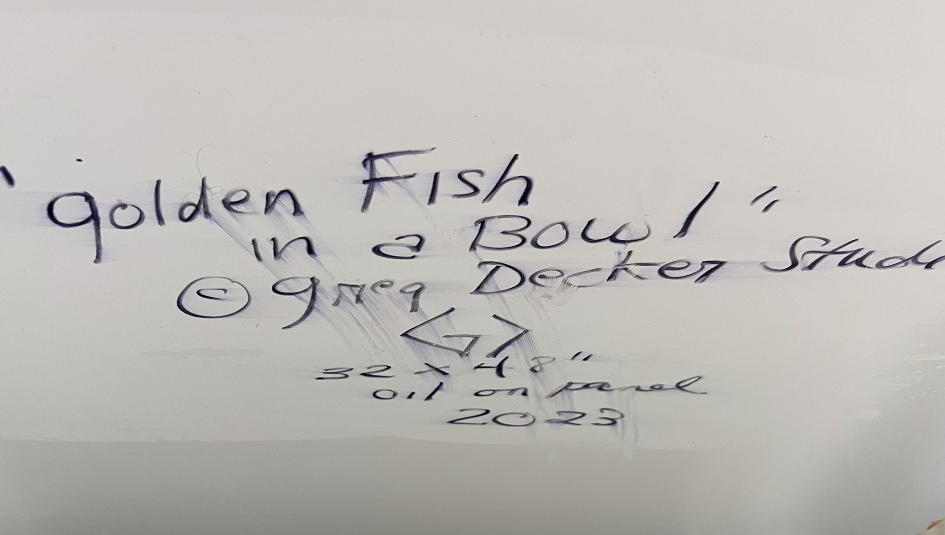 Golden Fish in a Bowl by Greg Decker