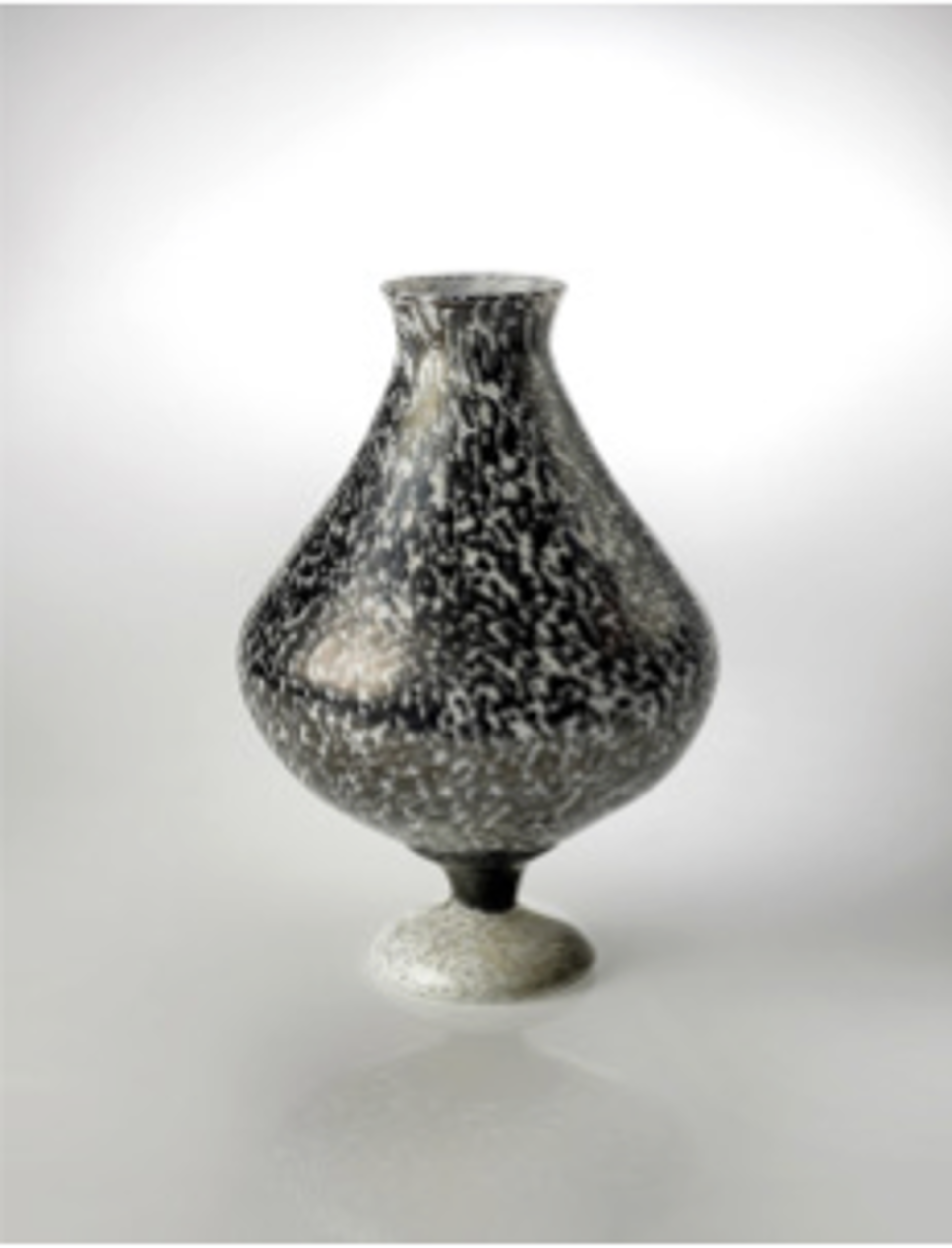 Speckled Egg Footed Vase by Hayden MacRae